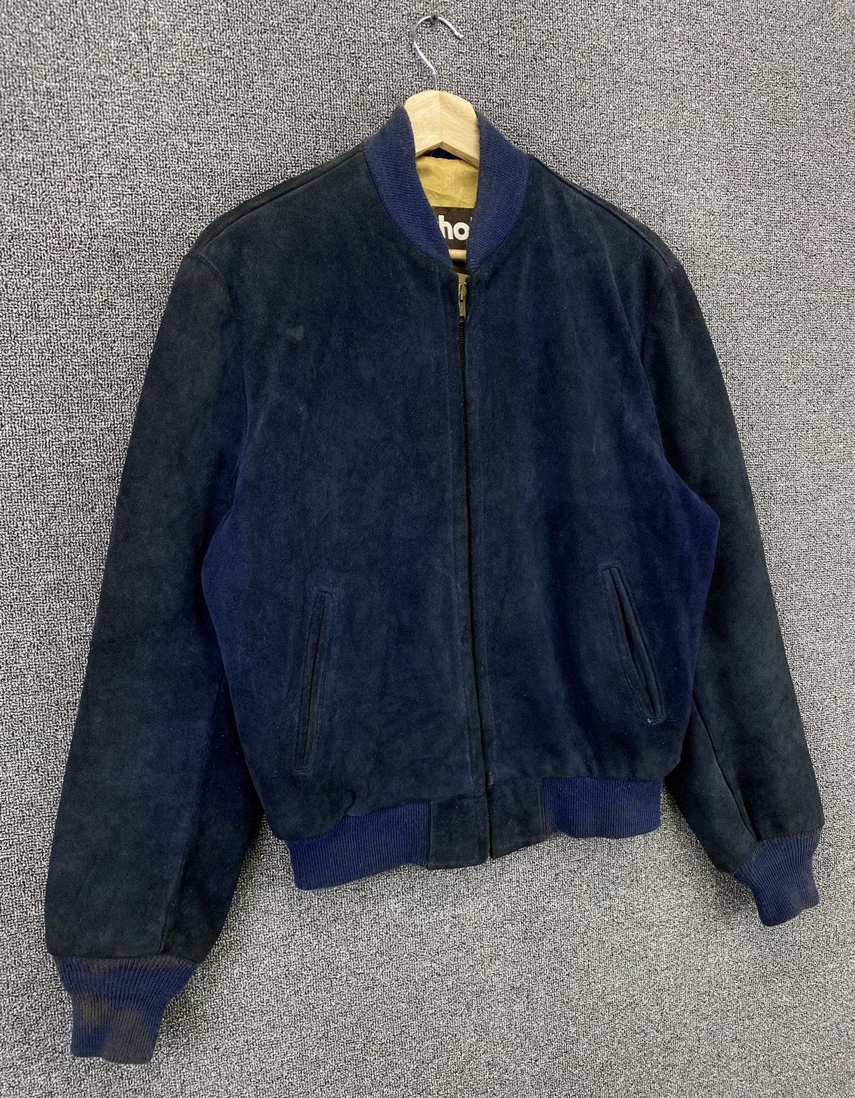 Vintage 80s SCHOTT NYC Suede Leather Bomber Jacket
