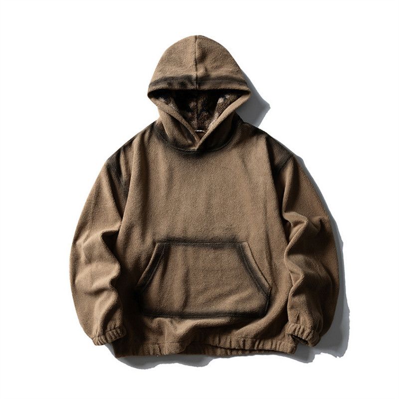 Vintage Men's creative letter star outline spray painting hoodie Size US M / EU 48-50 / 2 - 2 Thumbnail