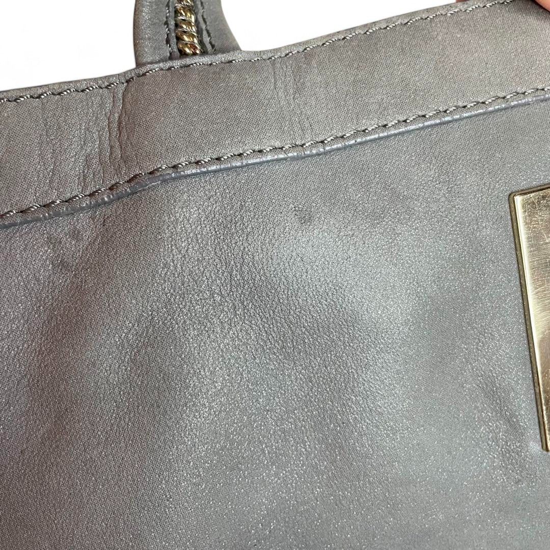 Fendi Fendi - Gray Handbag Leather Shoulder Bag Silver Hardware Size ONE SIZE - 6 Thumbnail