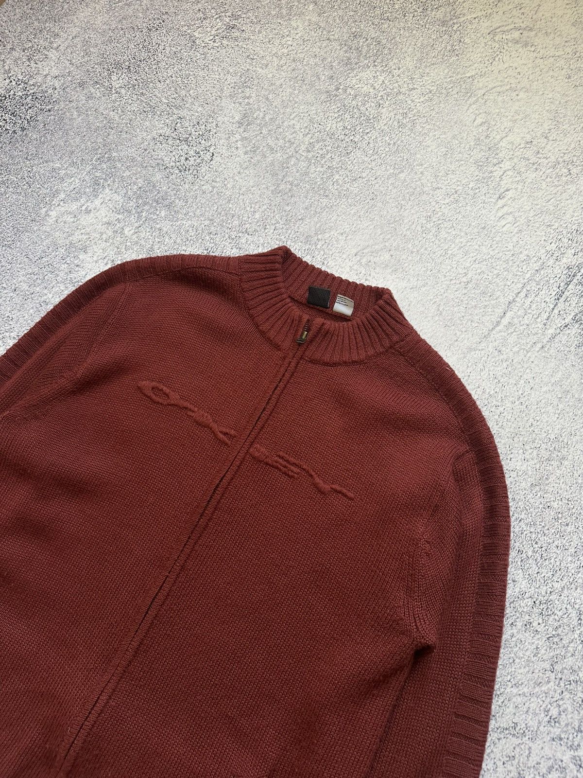 Oakley Vintage Oakley Gorpcore Big Logo Zip Knit Sweater Size US XL / EU 56 / 4 - 7 Thumbnail