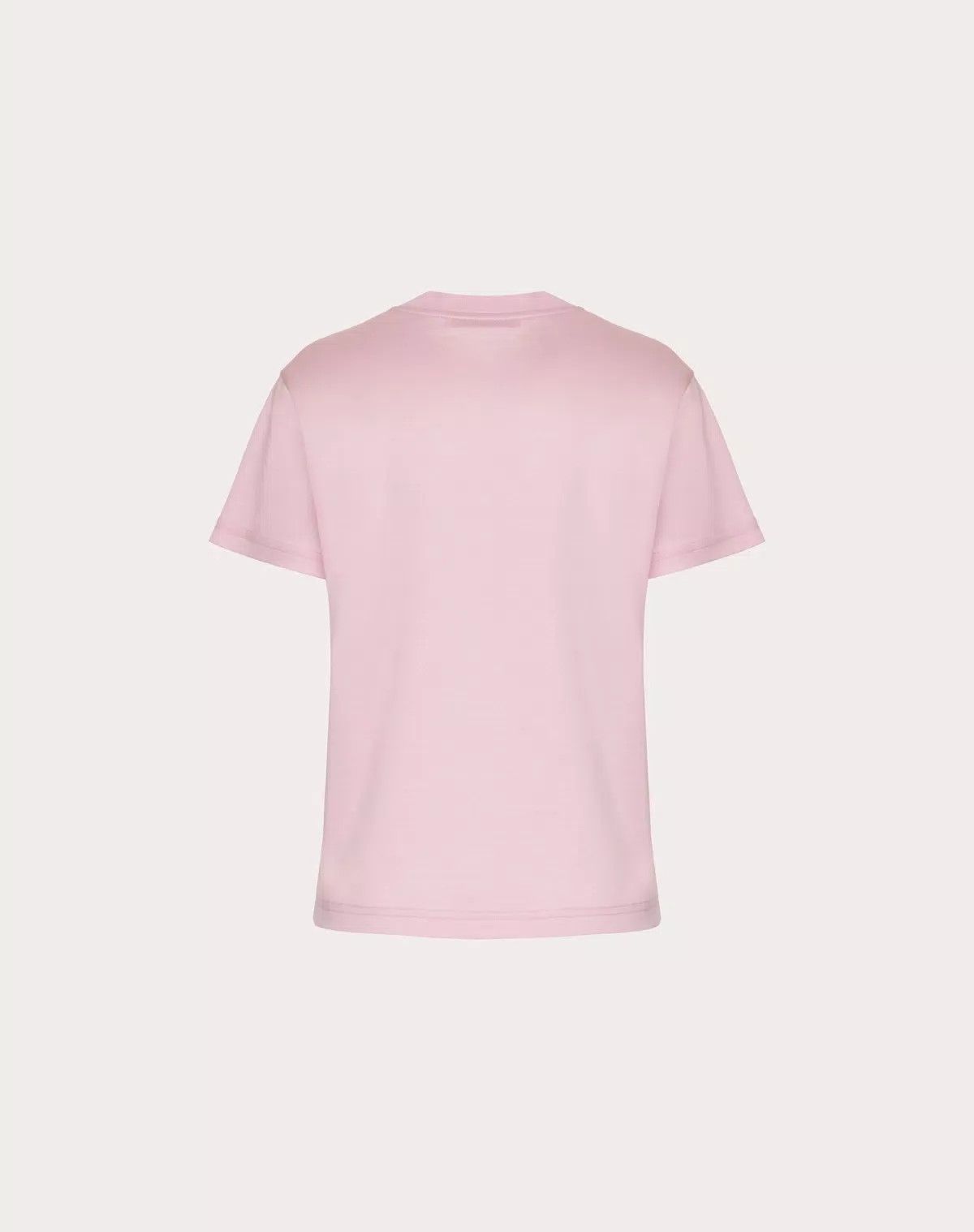 Valentino o1s1wg111125 Jersey Cotton T-Shirt in Pink Size US XXS / EU 40 - 3 Thumbnail