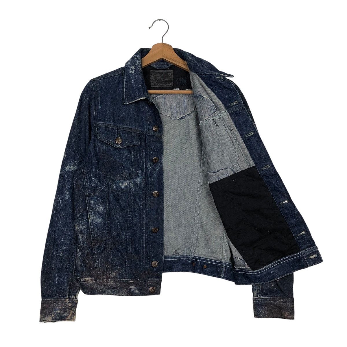 Diesel 📌Biker Denim Jacket Rusty Distressed Design Diesel Size XS / US 0-2 / IT 36-38 - 12 Thumbnail