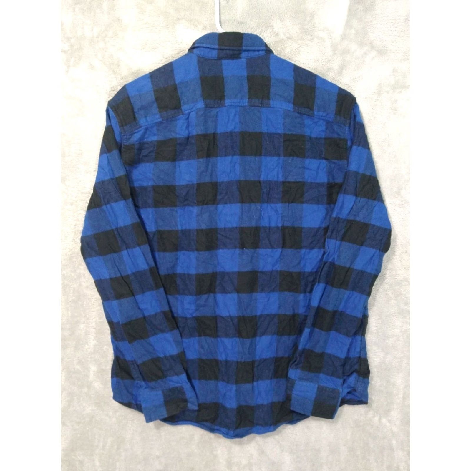American Eagle Outfitters VINTAGE American Eagle Shirt Mens Large Blue Plaid Flannel Cotton Super Soft Button Up Shirt Size US L / EU 52-54 / 3 - 2 Thumbnail