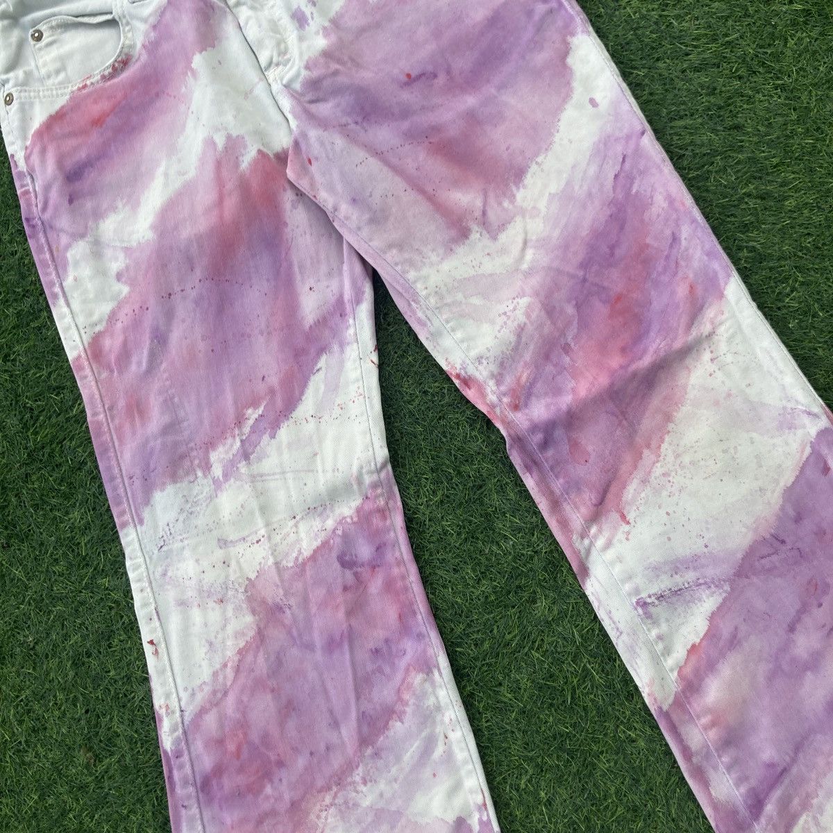 Lee LEE DUNGAREES BOOTCUTS TIE DYE PANTS Size 28" / US 6 / IT 42 - 5 Thumbnail