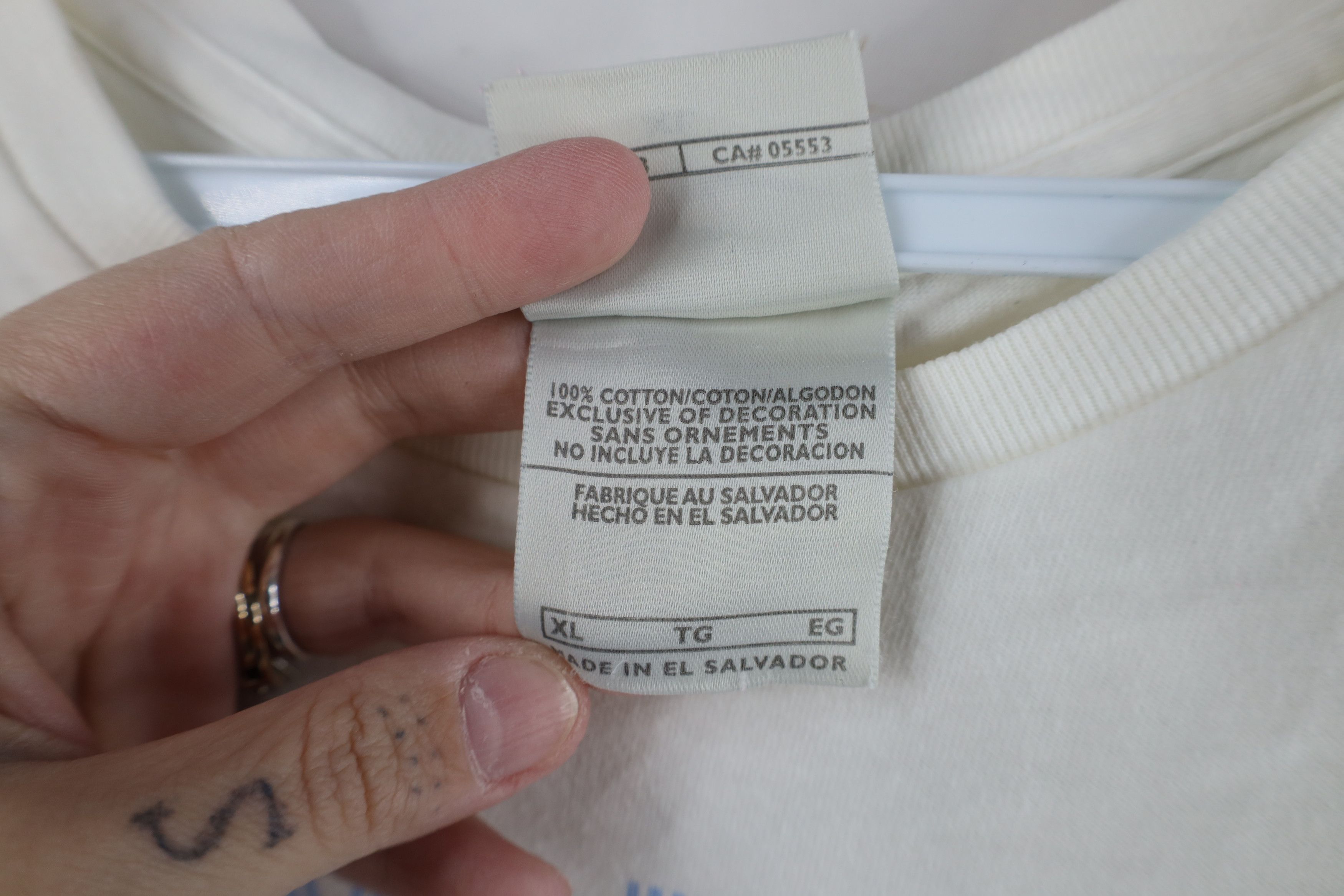 Nike Vintage Y2K Nike Travis Scott Center Swoosh T-Shirt White Size XL / US 12-14 / IT 48-50 - 7 Thumbnail
