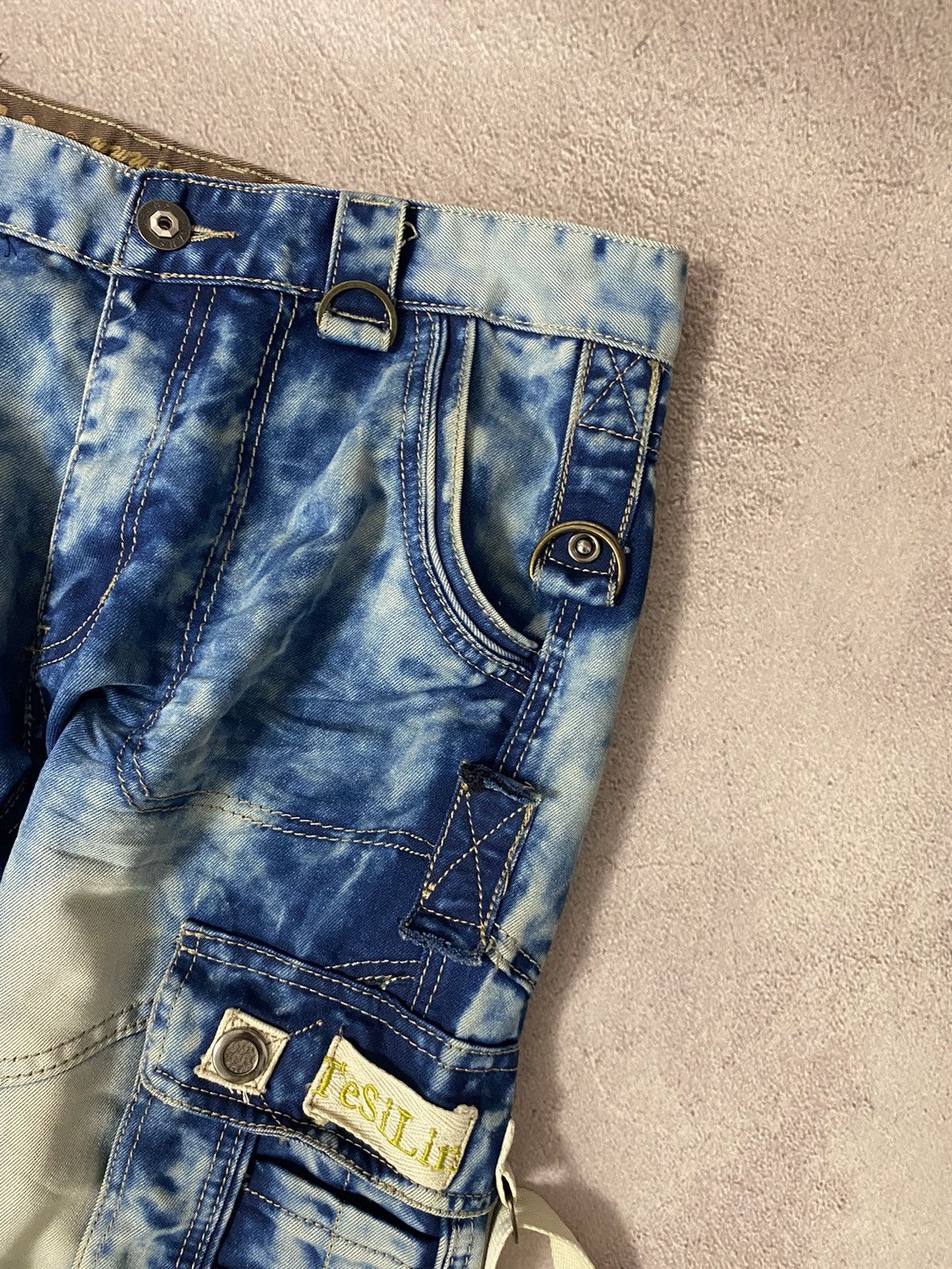 Vintage Dirty pants Faded Crash denim thrashed y2k distressed jeans Size US 32 / EU 48 - 8 Thumbnail