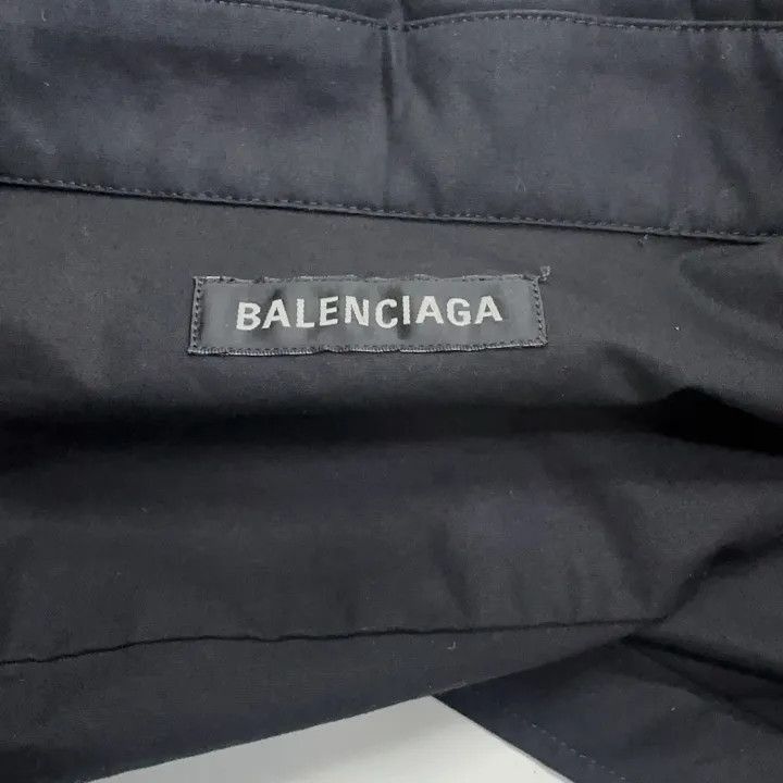Balenciaga Balenciaga Black Loose Short Sleeve Shirt 0079-2507 Size US M / EU 48-50 / 2 - 4 Thumbnail