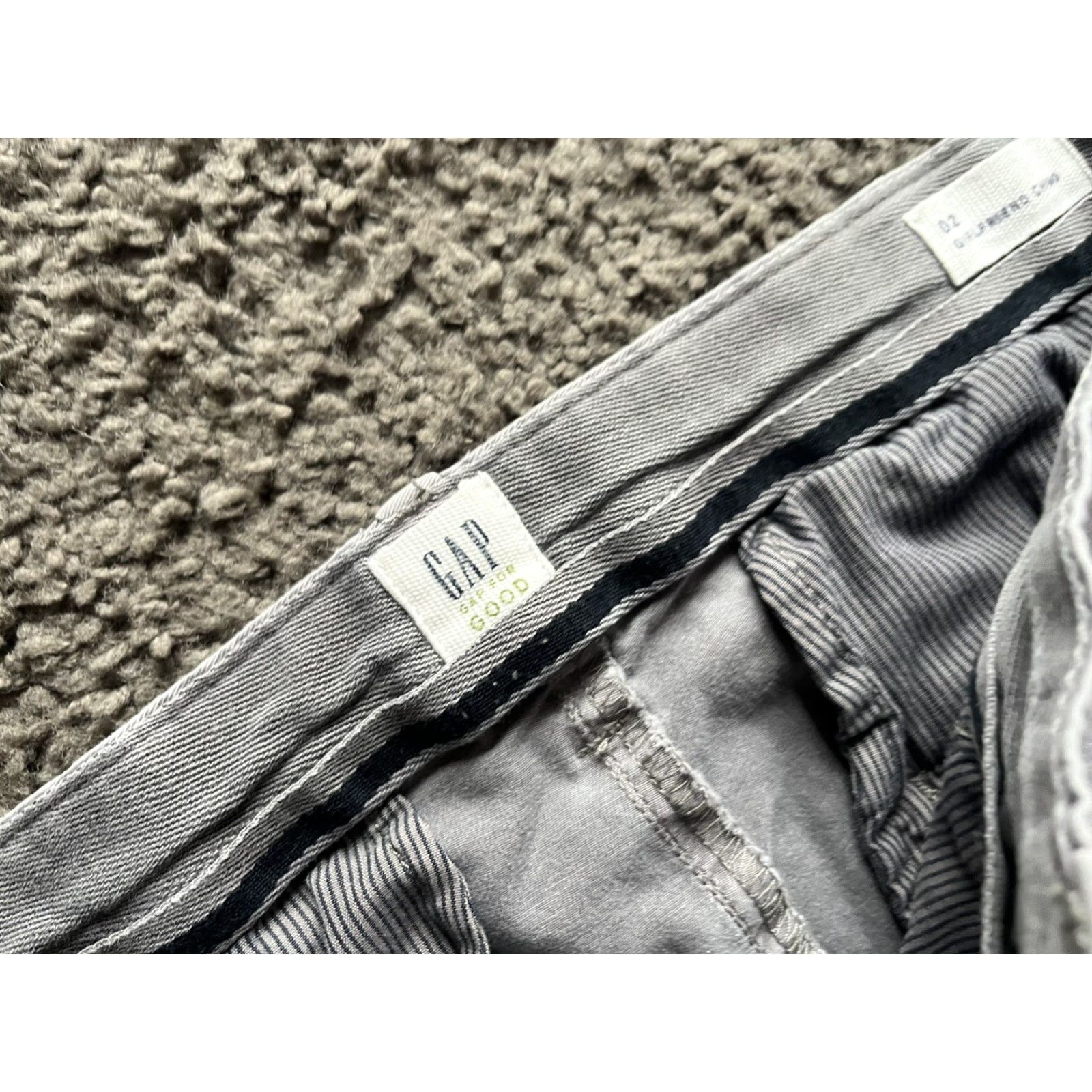 Gap Gap Women Khakis Chinos Girlfriend Stretch Pants Gray 2 Bootcut Button Zip PANTS Regular Size 2 Womens Size 26" / US 2 / IT 38 - 6 Thumbnail