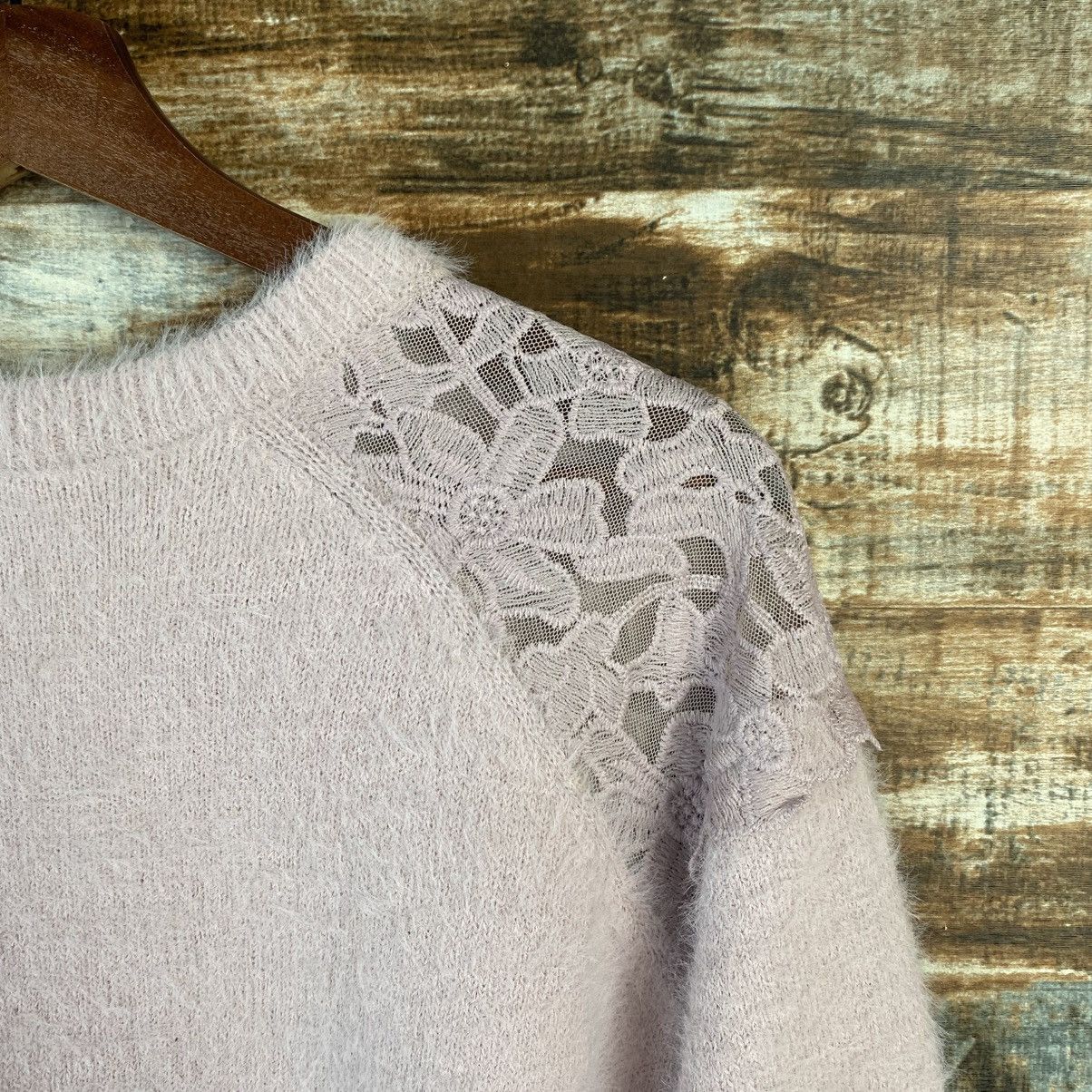 Vintage DL GU Pink Mohair fur shaggy sexy Knitwear #C1092 Size L / US 10 / IT 46 - 17 Thumbnail