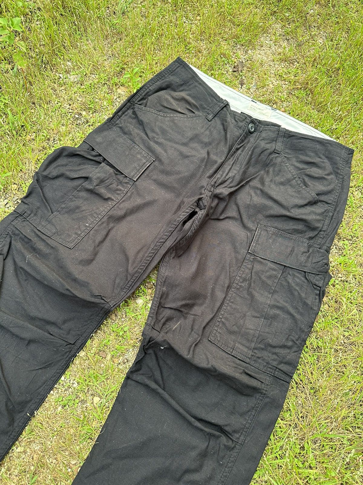 Hunter BACK NUMBER Japan Utility Tactical Big Pocket Cargo Pants Size US 34 / EU 50 - 6 Thumbnail