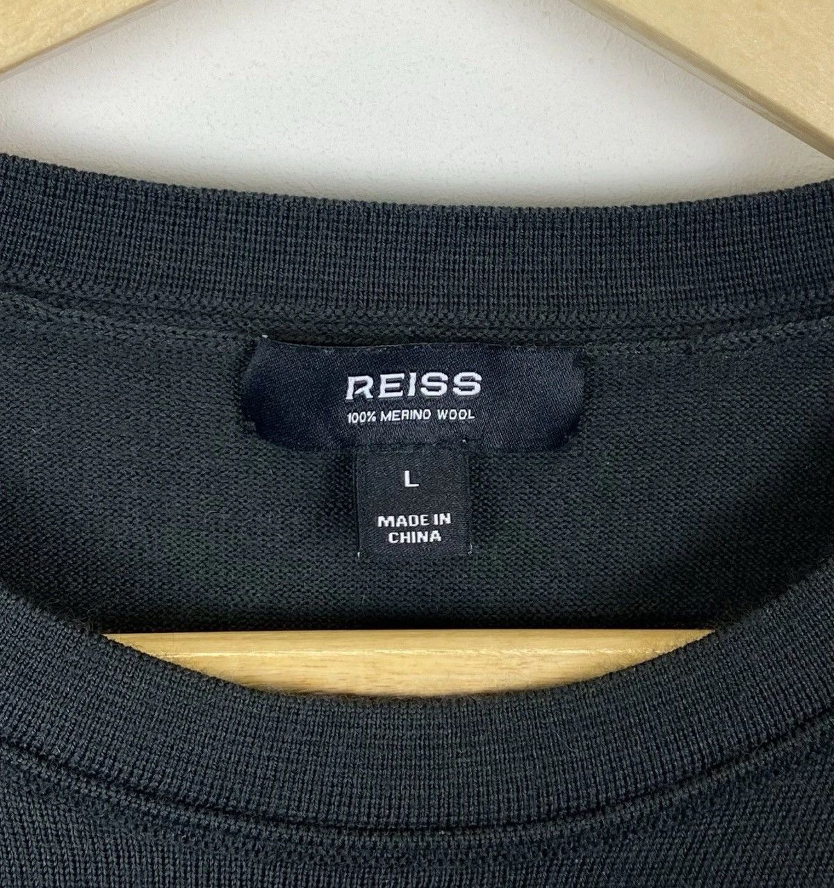 Reiss Reiss Wessex Merino Wool Crew Neck Jumper Sweater Pullover Size US L / EU 52-54 / 3 - 4 Thumbnail