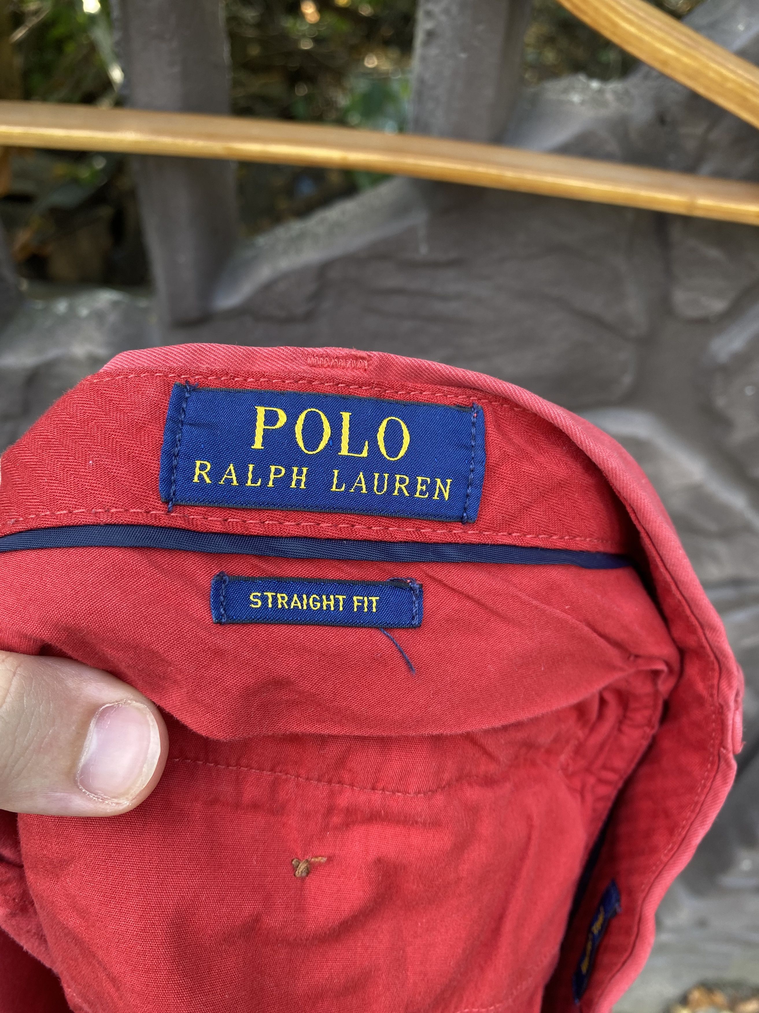 Polo Ralph Lauren × Vintage Polo Ralph Lauren Mens Chino shorts Sz 34 Pink 100% Cotton Size US 34 / EU 50 - 12 Thumbnail