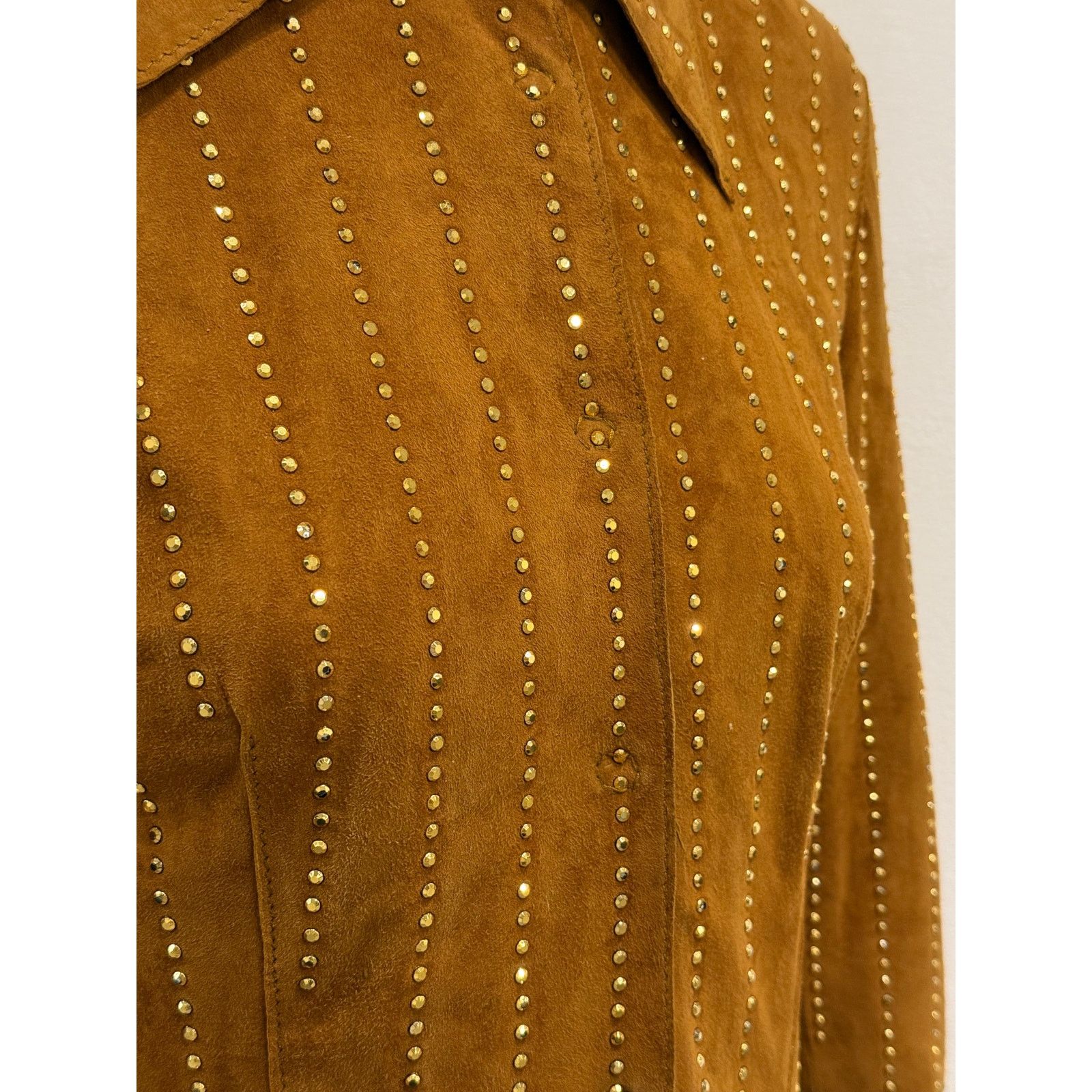 Dolce & Gabbana 2001 Dolce & Gabbana studded embellished suede jacket Size M / US 6-8 / IT 42-44 - 6 Thumbnail