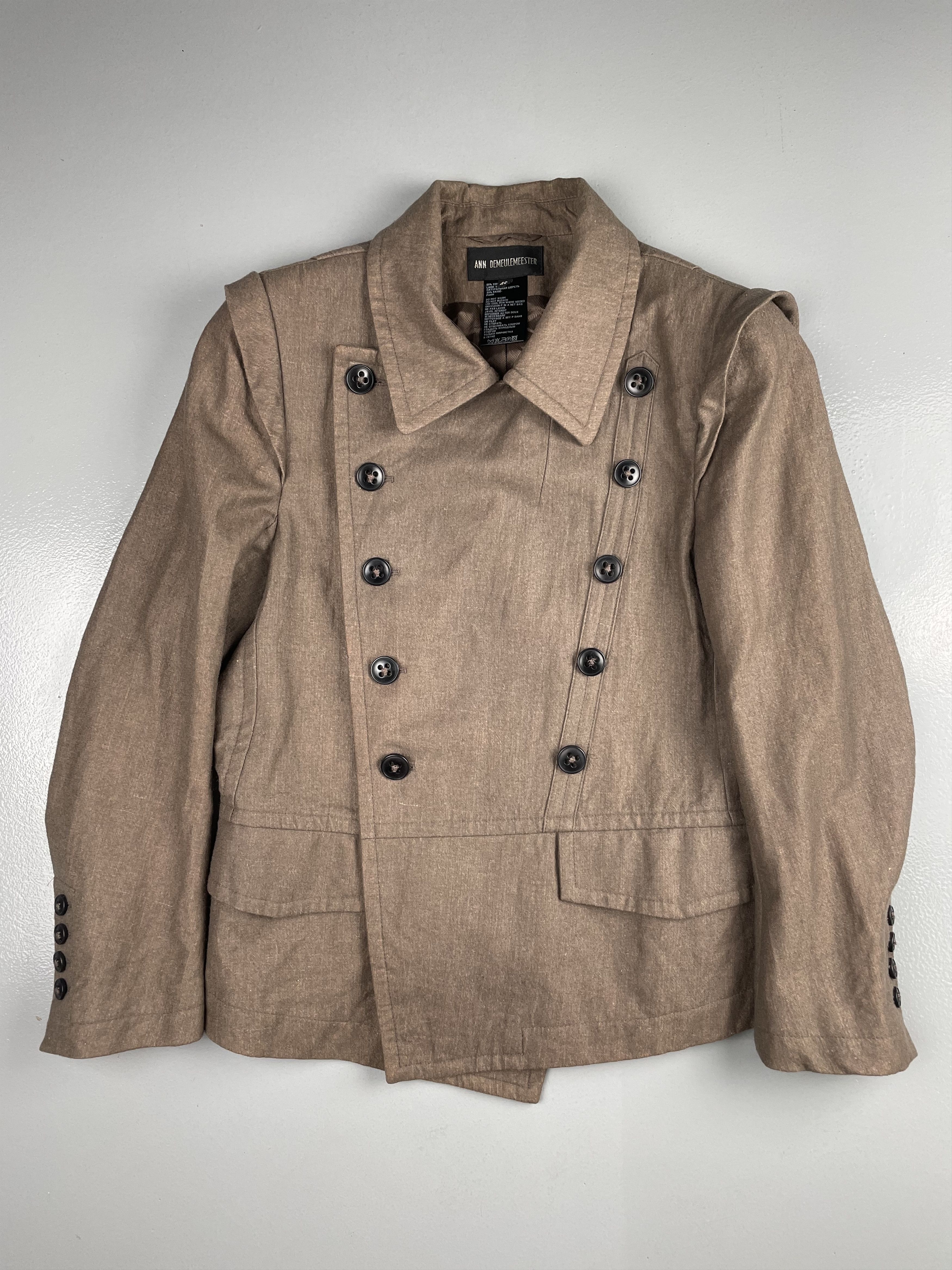 Ann Demeulemeester vintage Ann Demeulemeester double breast wool jacket Size M / US 6-8 / IT 42-44 - 3 Thumbnail