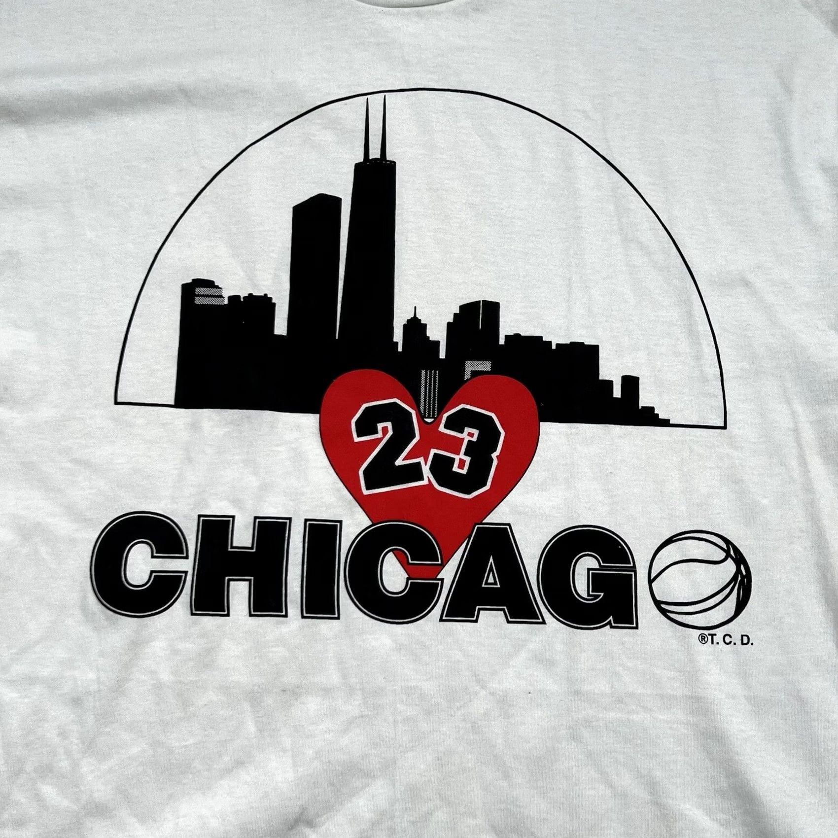 Vintage VINTAGE Chicago 23 T-Shirt 2XL White Mens Size US XXL / EU 58 / 5 - 2 Thumbnail