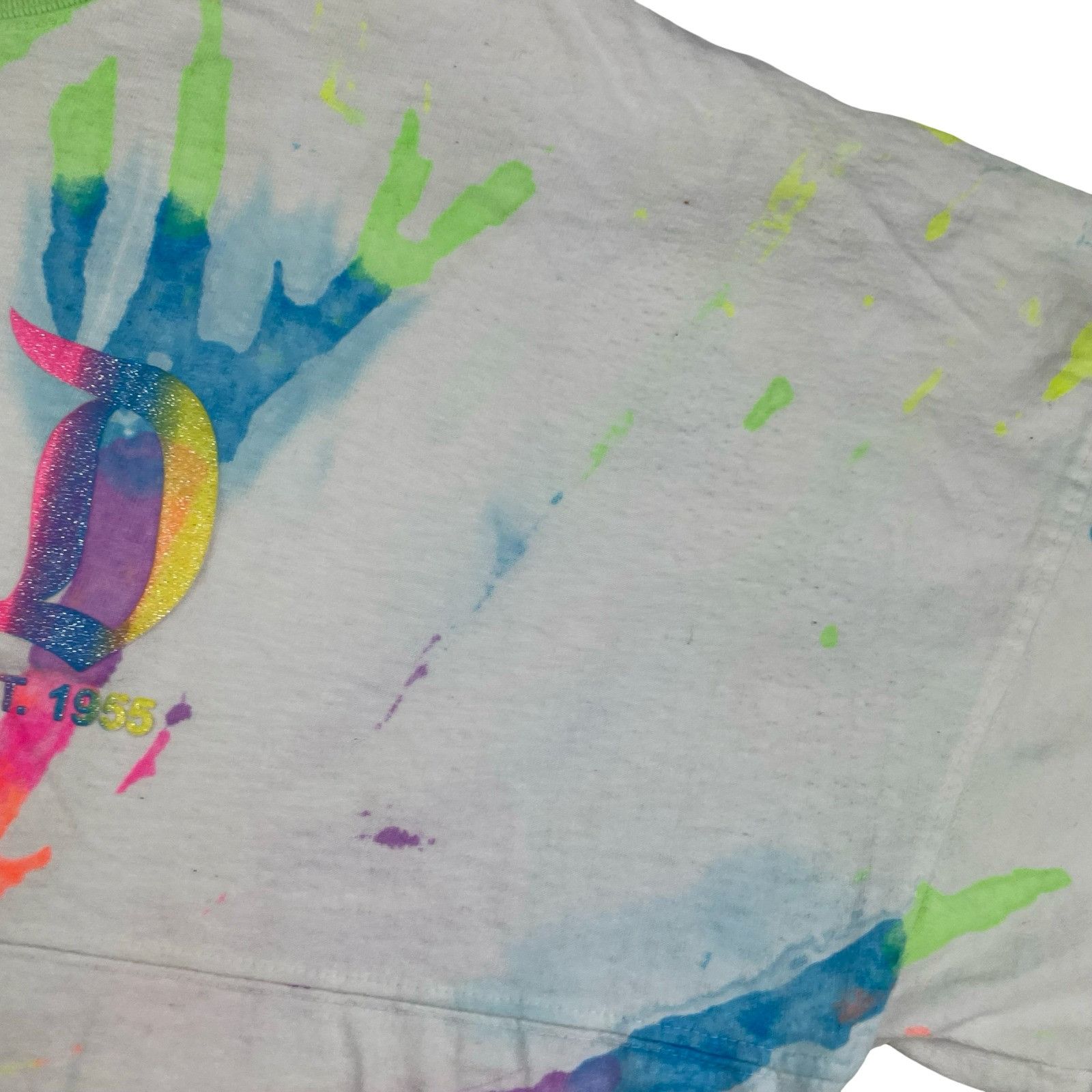 Disney Disney Disneyland Resort Spirit Jersey Neon Tie Dye Glittler Size US S / EU 44-46 / 1 - 8 Thumbnail