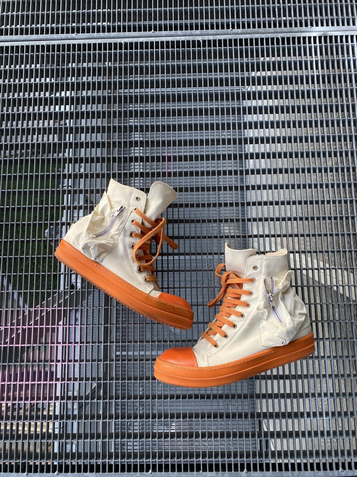 Rick Owens Drkshdw Pocket High Ramones Sneakers