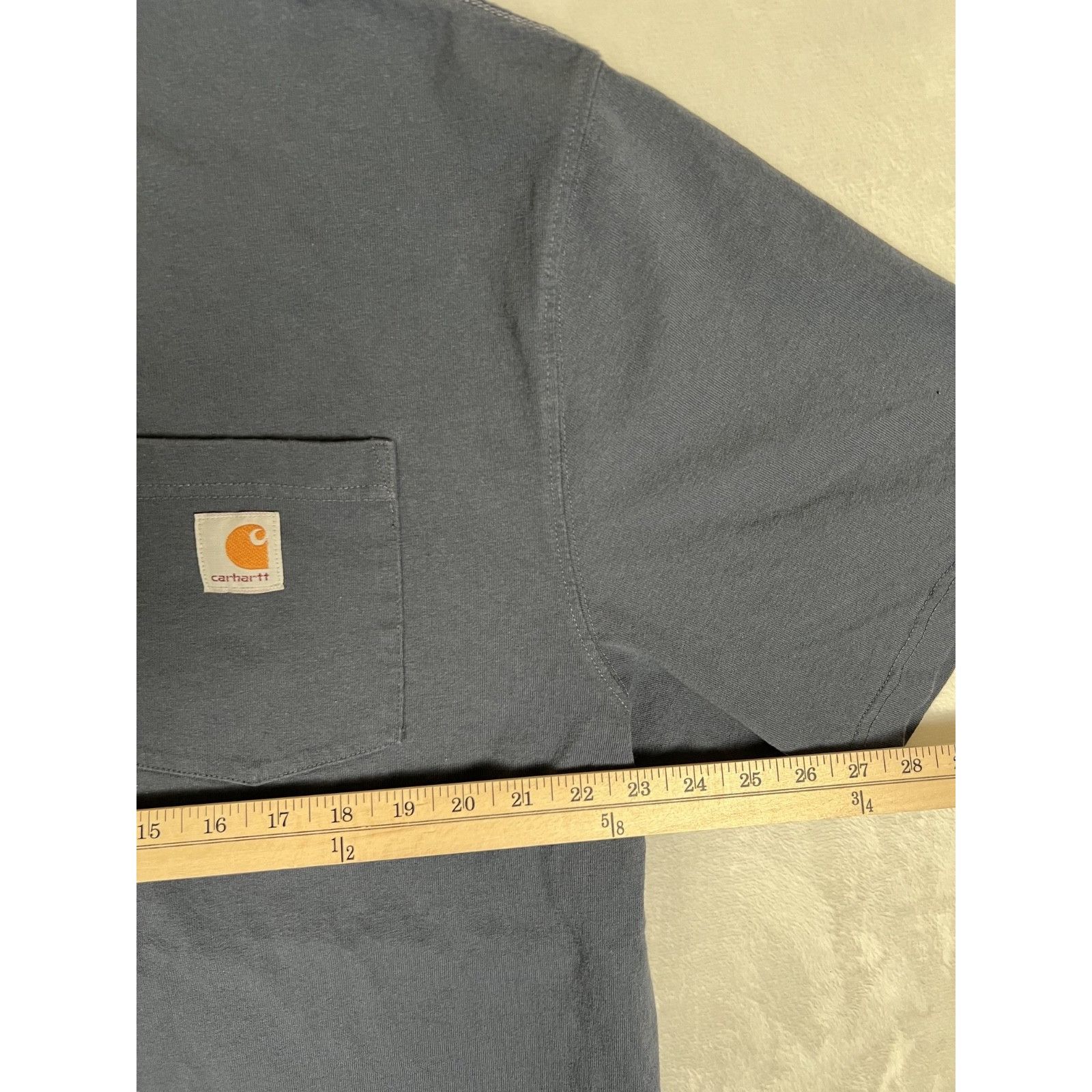 Carhartt Vintage Carhartt Navy Blue Pocket Shirt Size XL Loose Fit Fa Size US XL / EU 56 / 4 - 5 Thumbnail