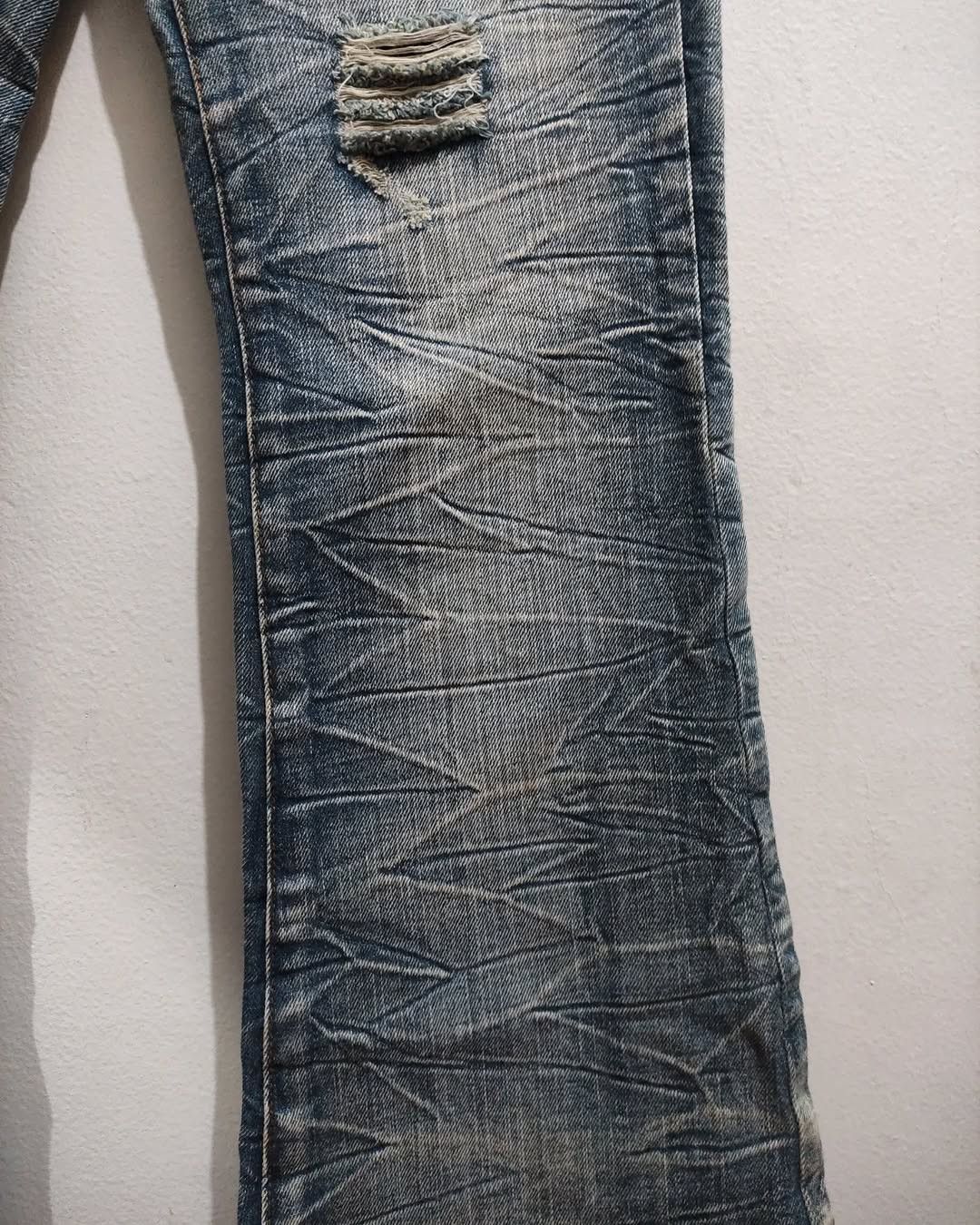 GOSTAR DE FUGA × Le Grande Bleu (L.G.B.) × Tornado Mart Alcapone Faded Distressed Flaire if6was9 LGB style Size US 33 - 10 Thumbnail