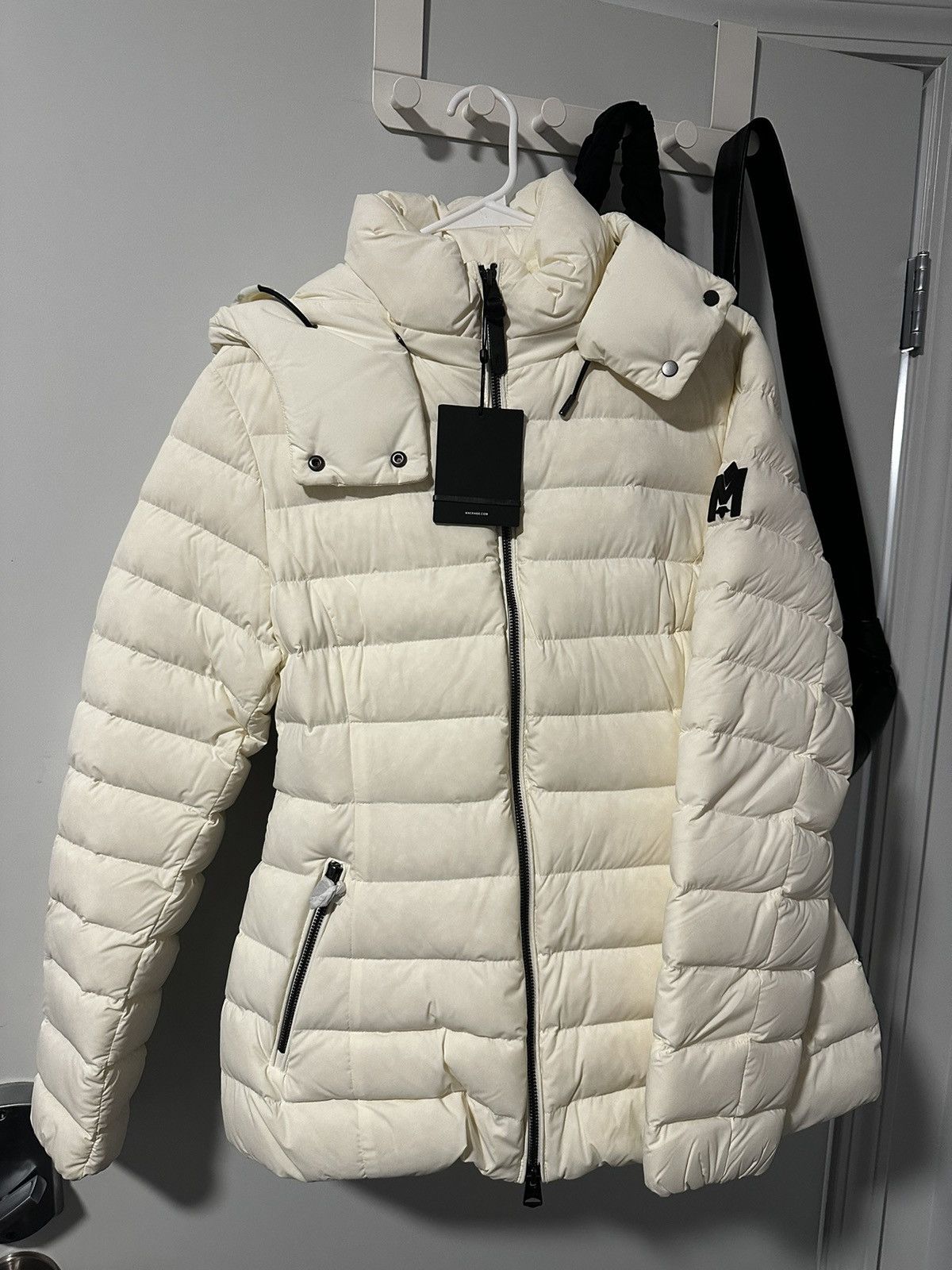 image of Mackage Woman’S Jacket in Cream/White, Women's (Size Large)