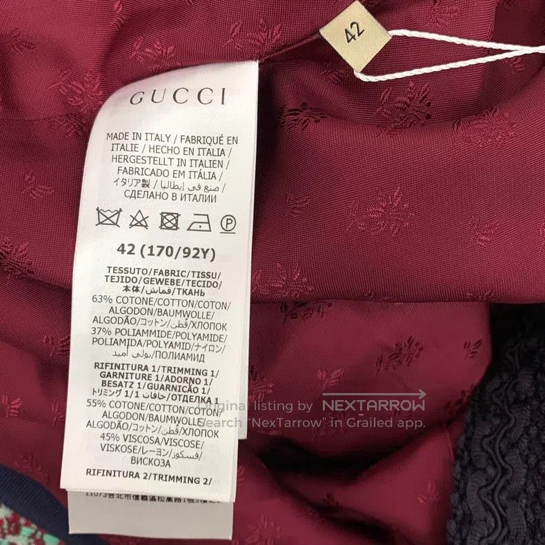 Gucci Gucci Red cotton round-neck single-breasted long-sleeved w Size M / US 6-8 / IT 42-44 - 6 Thumbnail