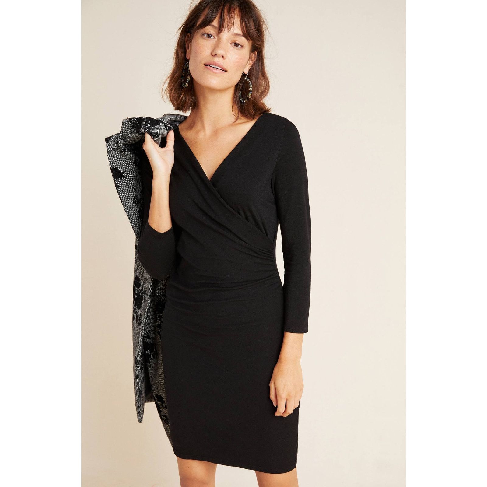Anthropologie New Anthropologie Carolyn Mini Dress VELVET $189 SMALL LBD Size S / US 4 / IT 40 - 1 Thumbnail