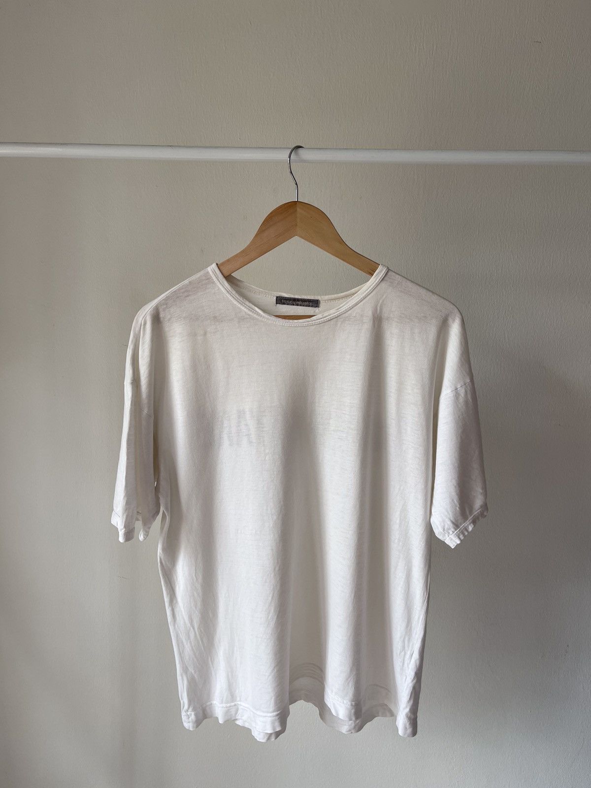 Issey Miyake 80s Issey Miyake Spellout Logo Tee A1 Size US M / EU 48-50 / 2 - 2 Thumbnail