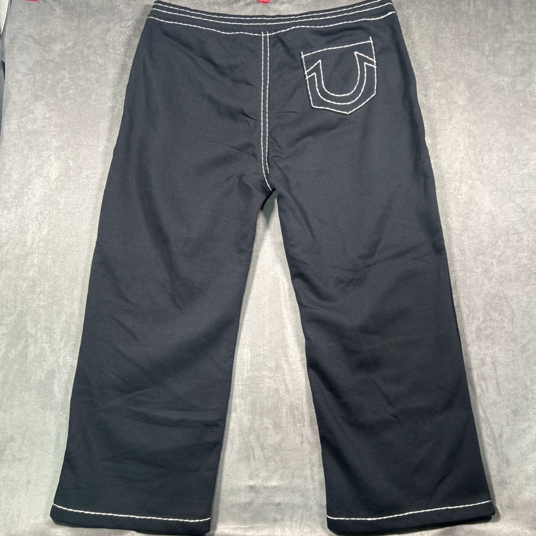 True Religion True Religion Baggy Super T Relaxed Fleece Sweatpants Wide Leg Mens XXXL Size US 39 - 7 Thumbnail