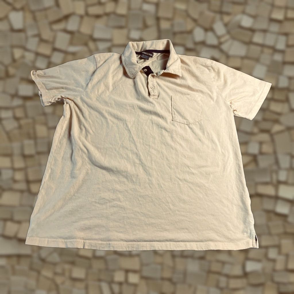 Vintage Atlas Polo Shirt, Men’s XL, Yellow, Short Sleeve, Regular Fit, Solid, Cotton? (Note: do not add new info) Size US XL / EU 56 / 4 - 1 Thumbnail