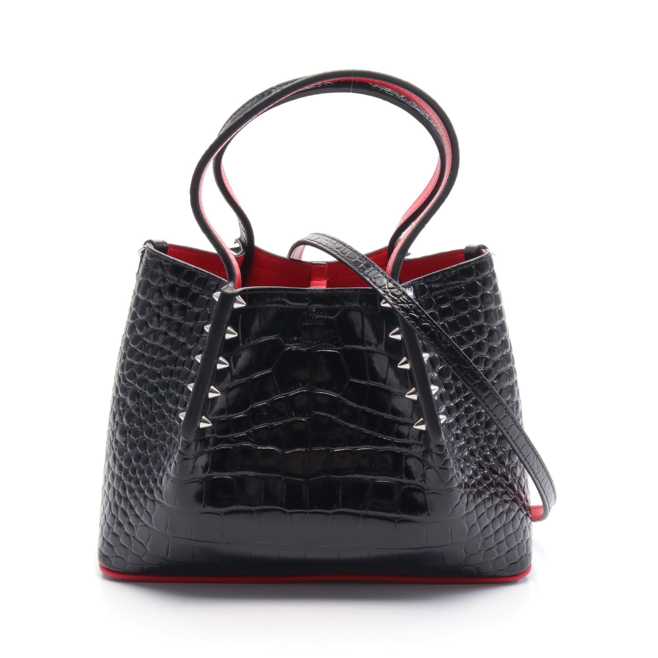 Christian Louboutin Christian Louboutin Cabarock Mini Handbag Leather Black Size ONE SIZE - 1 Thumbnail
