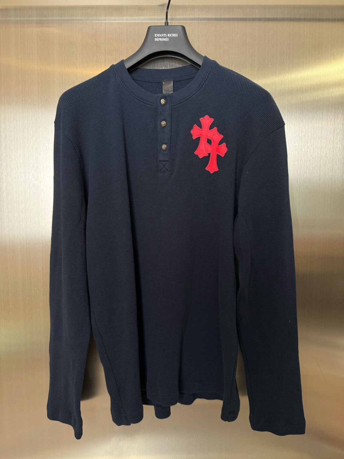 Chrome Hearts Chrome Hearts Cross Patches Henley thermal Size US XL / EU 56 / 4 - 1 Thumbnail