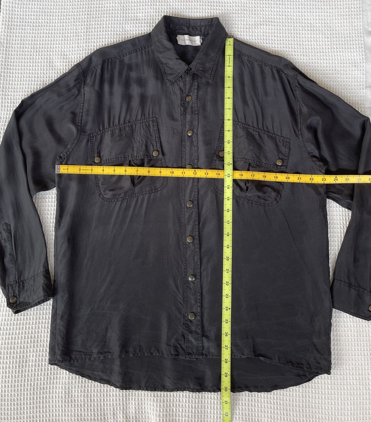 Faith Connexion FAITH CONNEXION SILK PONGE SHIRT BUTTON UP LONG SLEEVE Size US XS / EU 42 / 0 - 3 Thumbnail