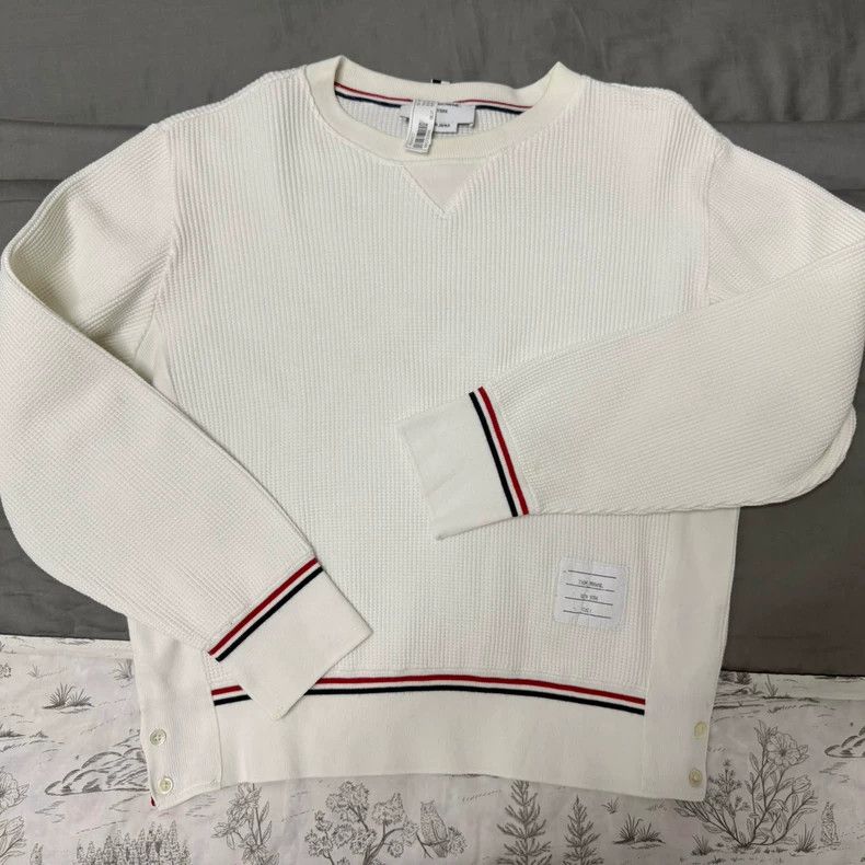 Thom Browne Thom Browne White hoodie Size US S / EU 44-46 / 1 - 1 Thumbnail