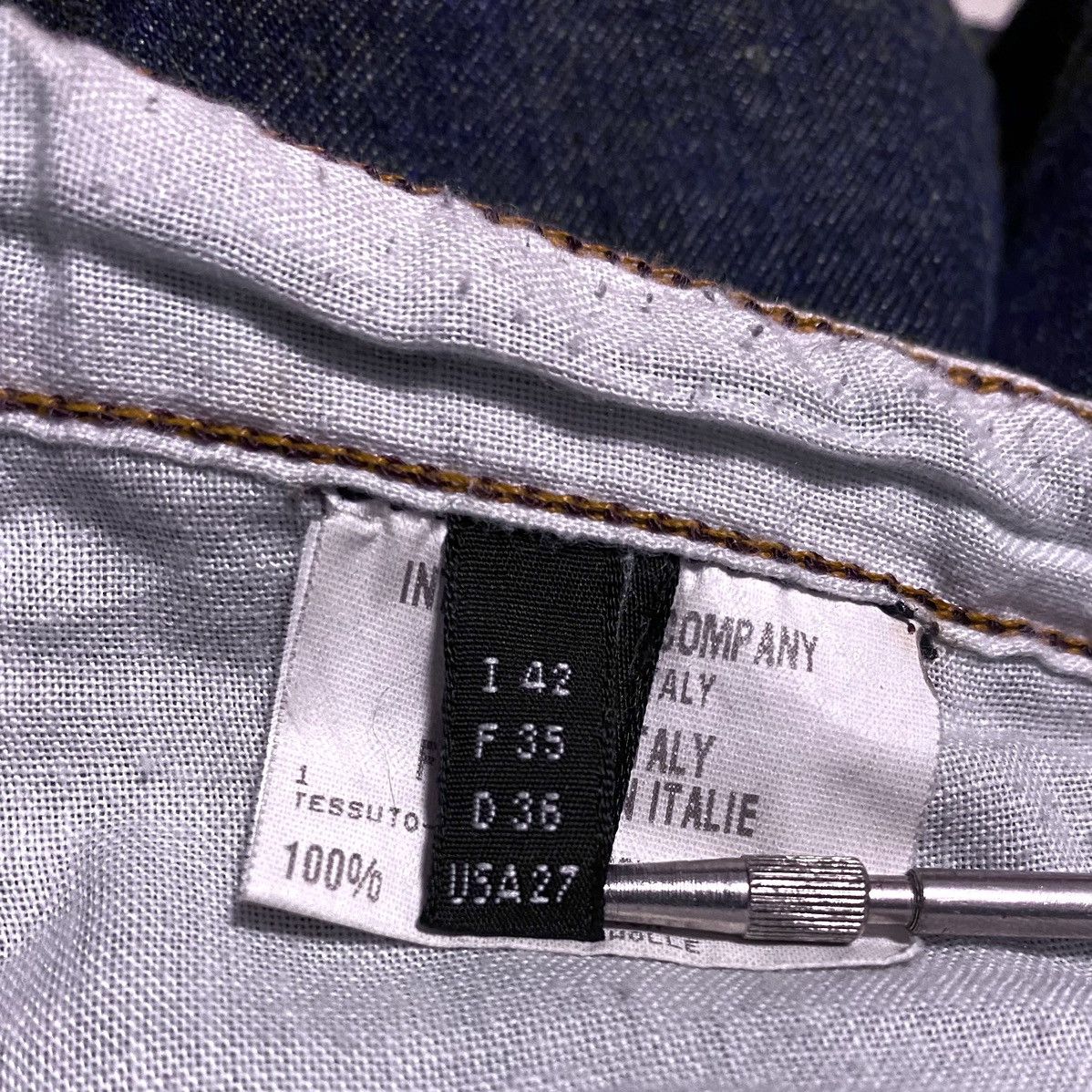 Marithe + Francois Girbaud Marithé + Francois Girbaud M+FG Navy Selvedge Denim Jeans Size 27" / US 4 / IT 40 - 21 Thumbnail