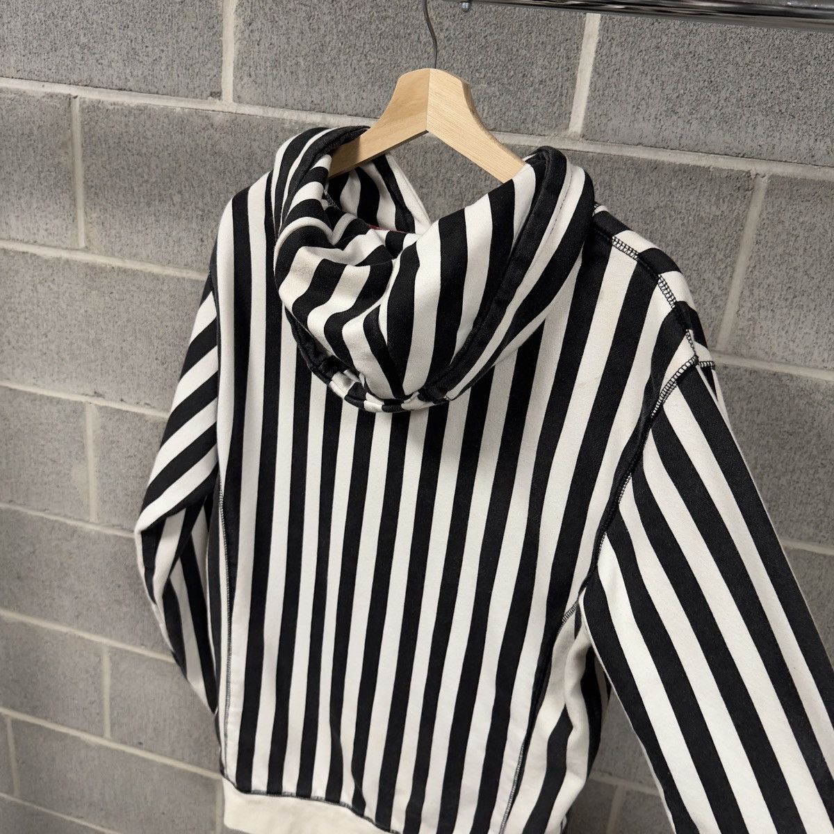 Golf Wang 2014 Kill Cat Flog Gnaw Striped Hoodie Black White Size US L / EU 52-54 / 3 - 11 Thumbnail