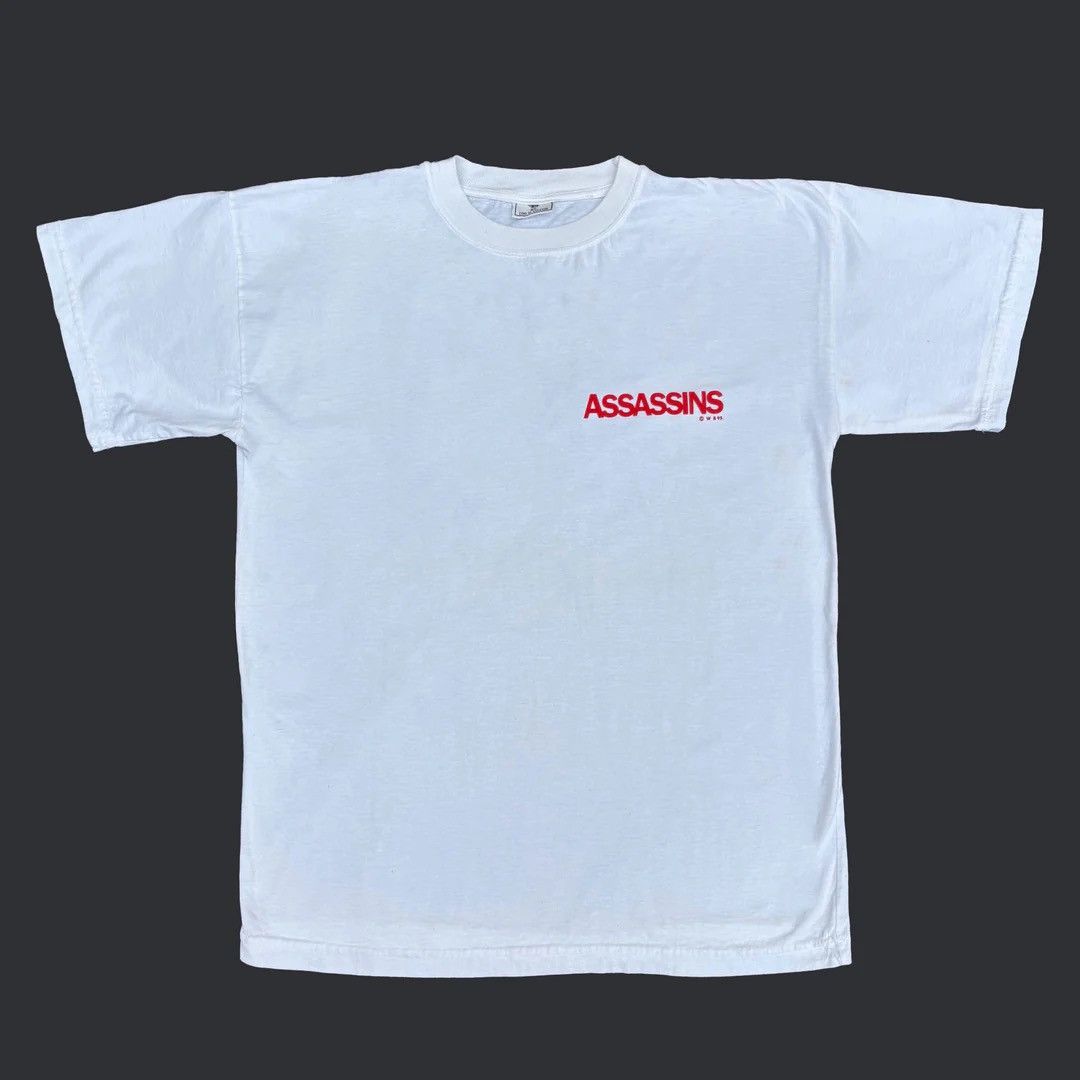 Vintage Assassins 1995 90s Vintage Stallone Movie Promo T-Shirt Size US XL / EU 56 / 4 - 1 Thumbnail