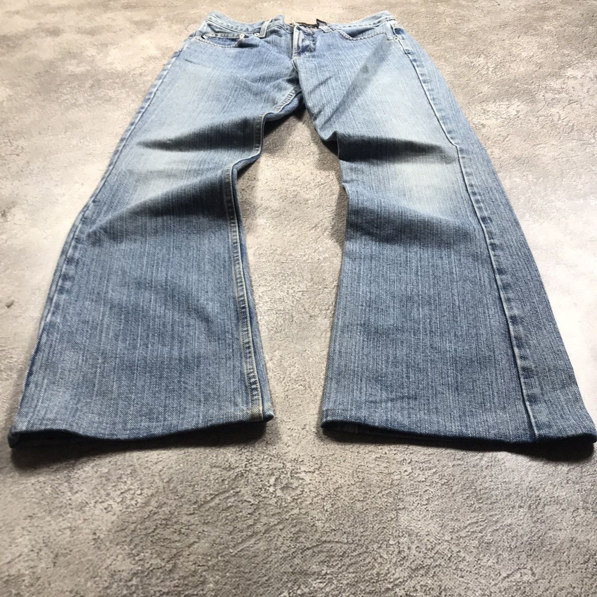 Vintage Vintage 90s Distressed Baggy Jeans Y2K Grunge Skate Logo 28 Size 28" / US 6 / IT 42 - 1 Thumbnail