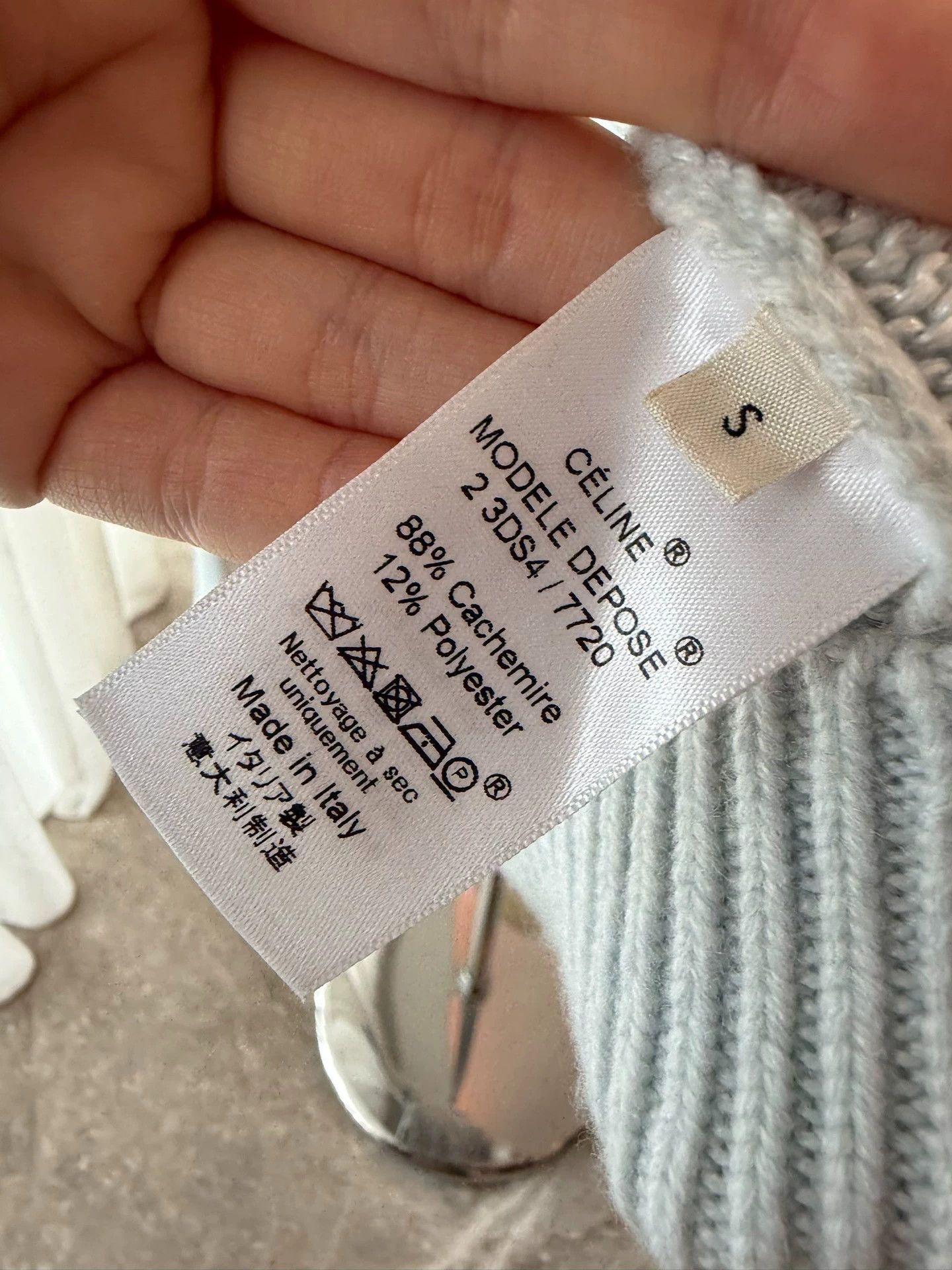 Celine CELINE Vintage Cashmere Sweater S (Like New) Size S / US 4 / IT 40 - 7 Thumbnail