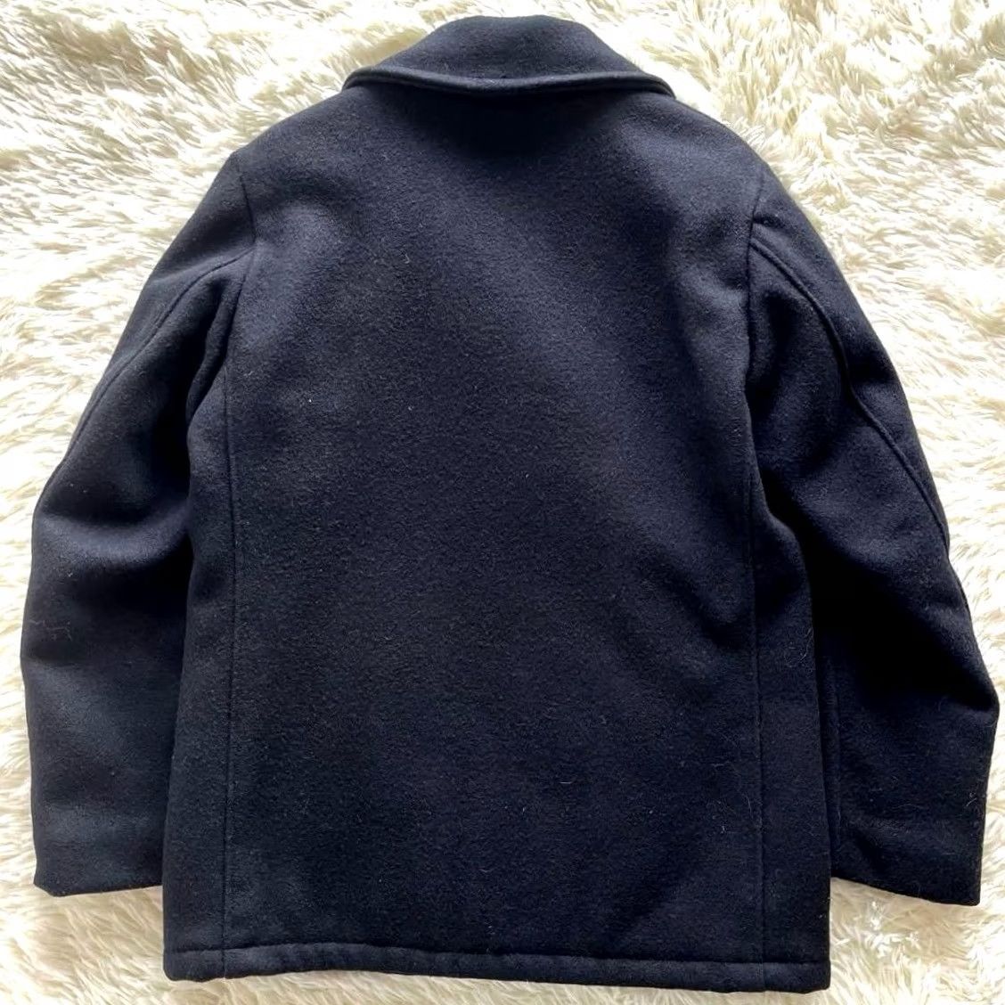 Schott Schott U.S. 740N Pea Coat Jacket Blouson Men Size 14 Black - Coat Size US L / EU 52-54 / 3 - 6 Thumbnail
