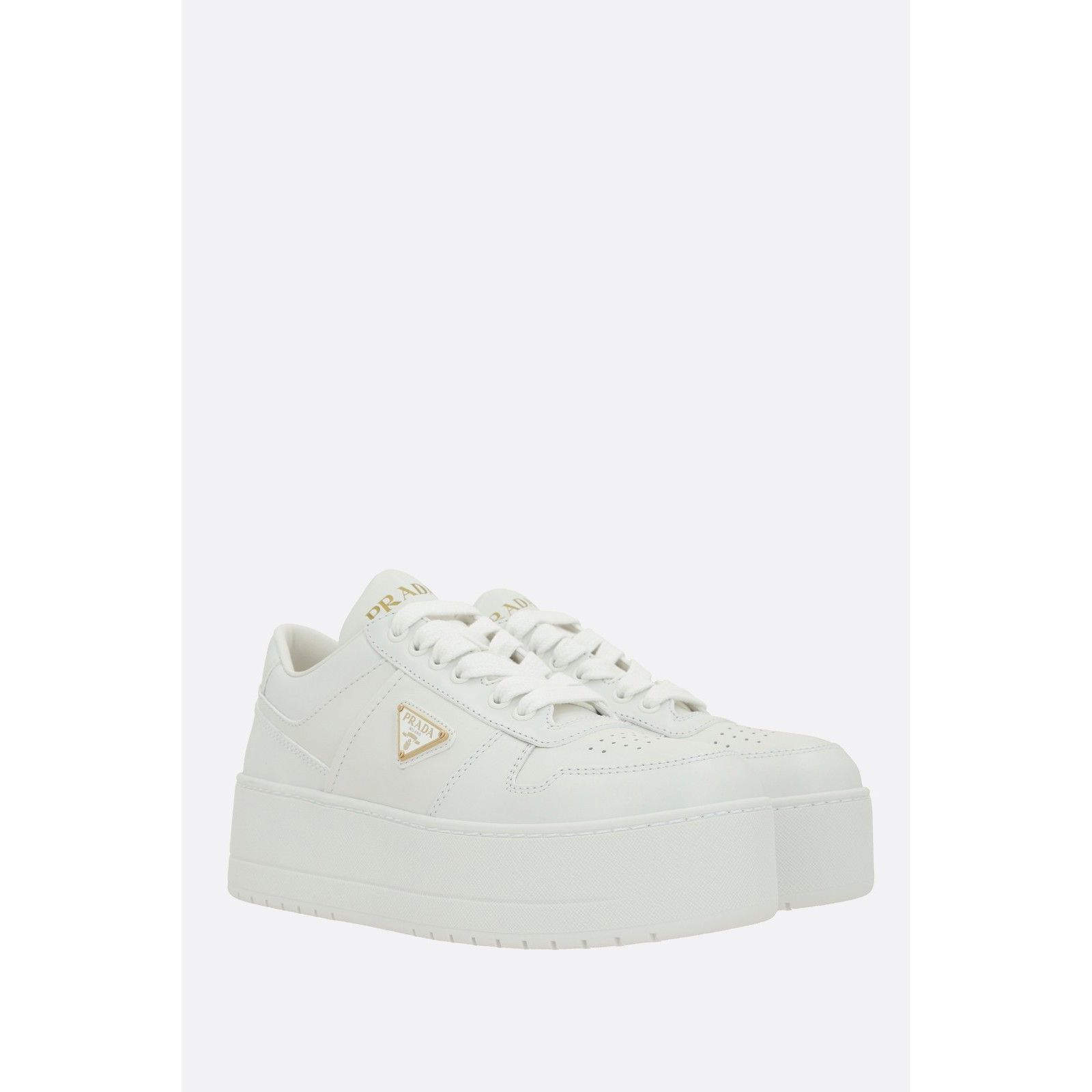 Prada PRADA Downtown Bold White Leather Sneakers New And Authentic Size US 10 / IT 40 - 2 Thumbnail
