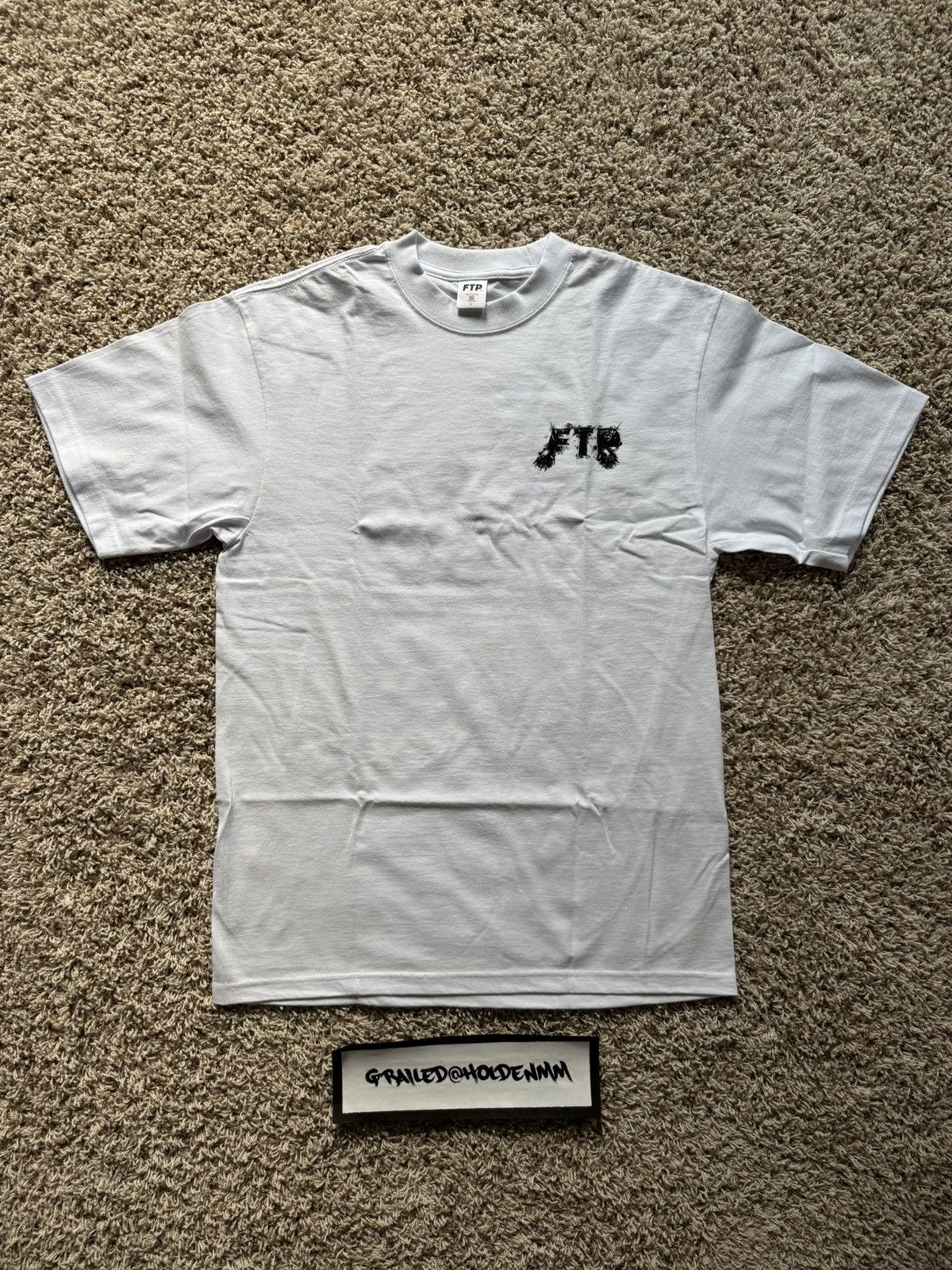 Fuck The Population FTP Grave Logo Tee White Size US L / EU 52-54 / 3 - 1 Thumbnail