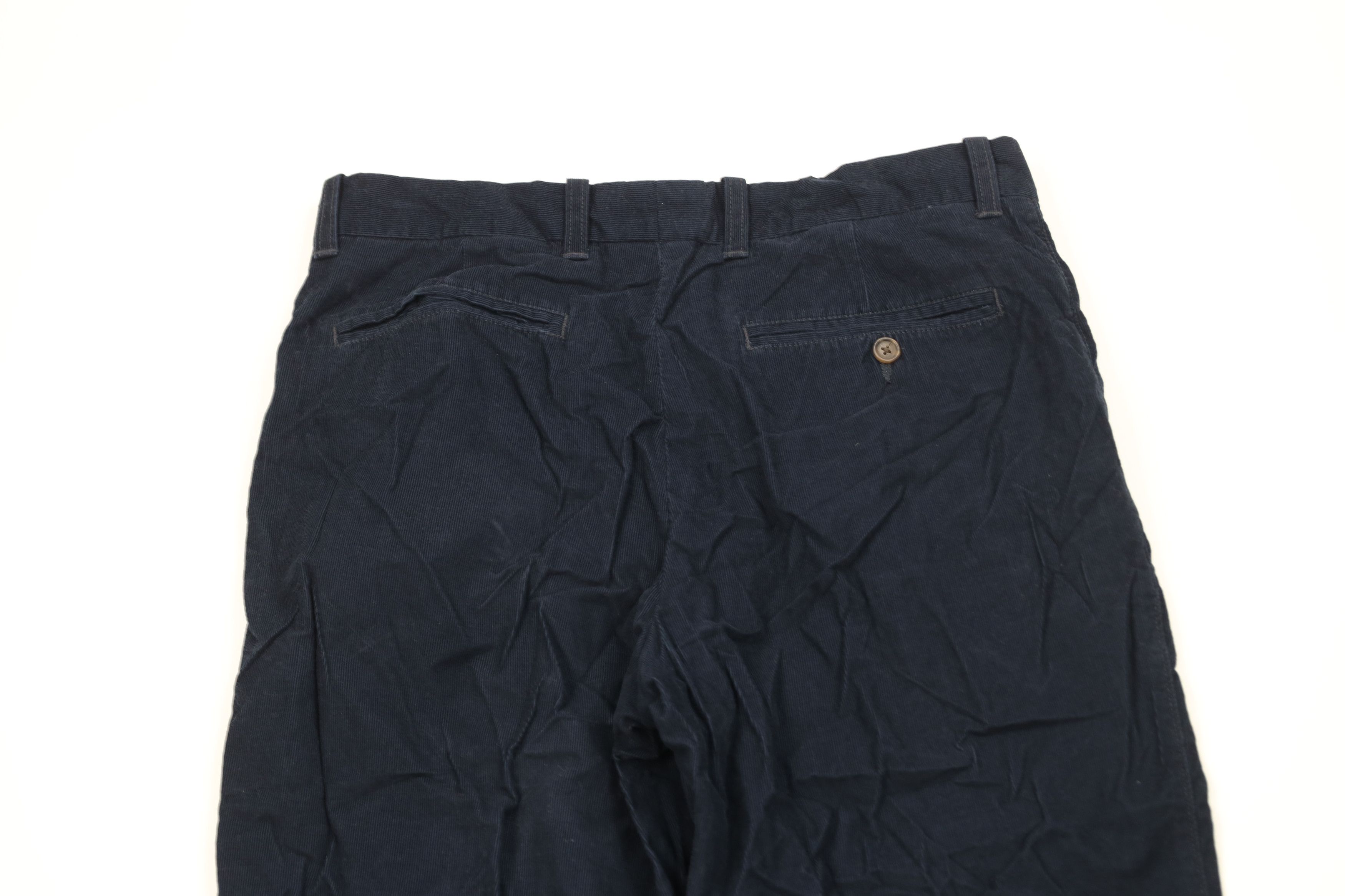 J.Crew Vintage Y2K 2005 J Crew Wide Leg Corduroy Chino Pants Blue Size US 32 / EU 48 - 10 Thumbnail