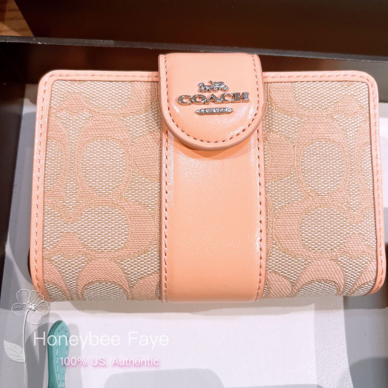 Coach Medium Corner Zip Wallet In Signature Jacquard CT922 Size ONE SIZE - 2 Thumbnail