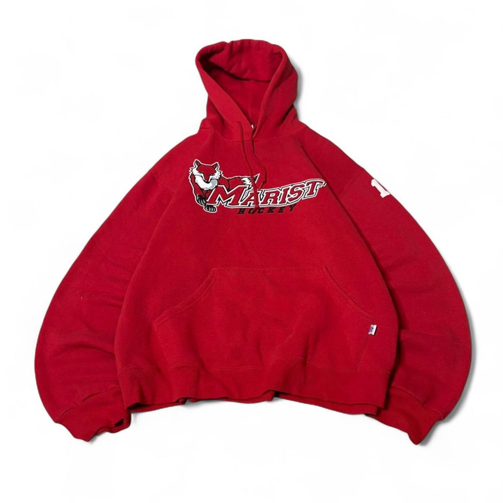 Russell Athletic Y2k russel athletic hoodie boxy fit red Size US M / EU 48-50 / 2 - 1 Thumbnail