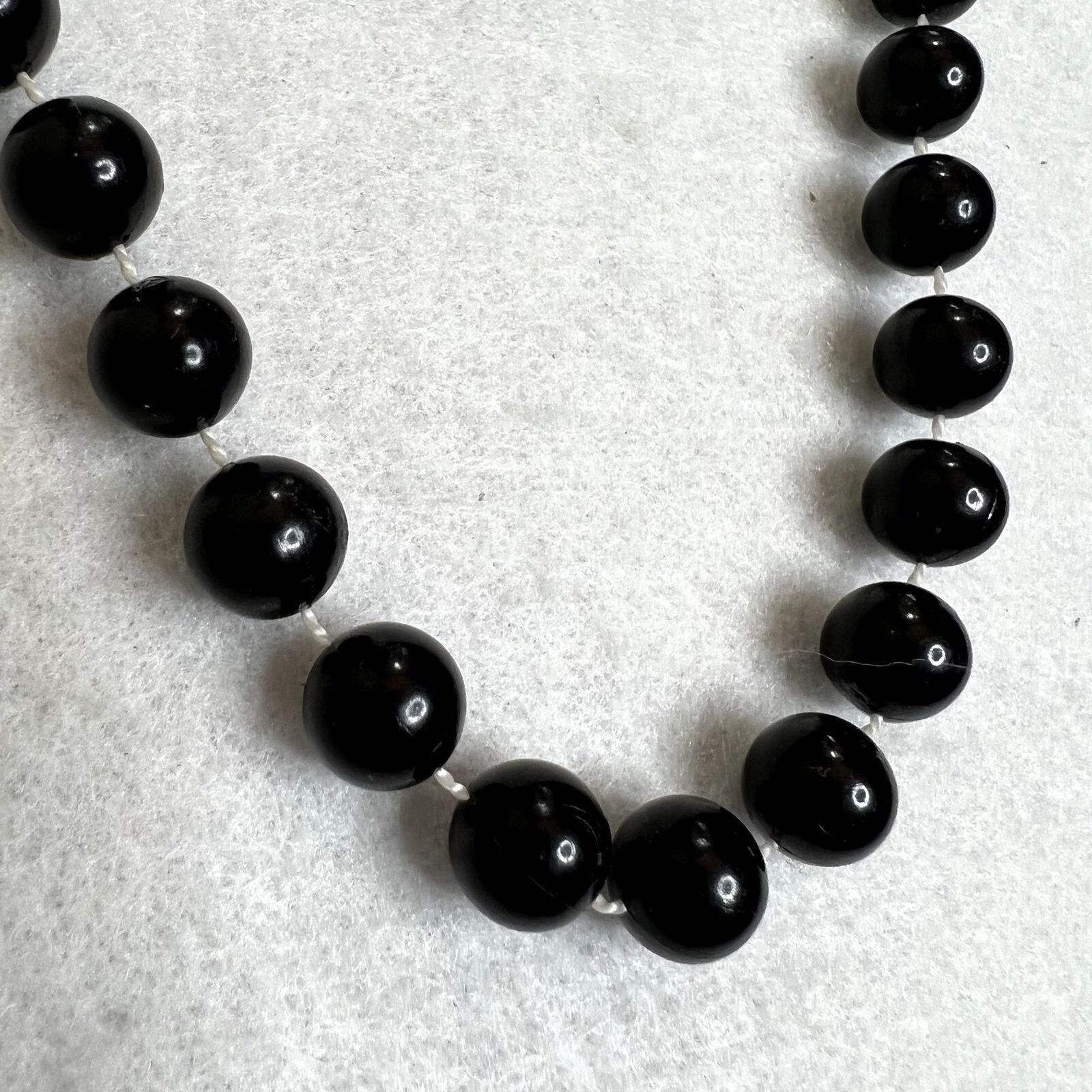 Other Vintage Black Beaded Necklace Size ONE SIZE - 3 Thumbnail