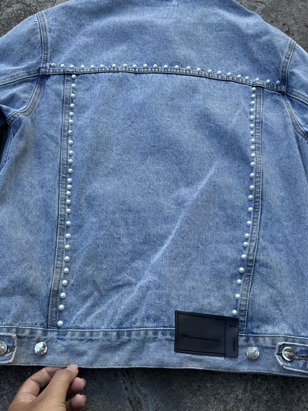 WE11DONE WE11DONE PEARL DENIM JACKET Size US L / EU 52-54 / 3 - 5 Thumbnail