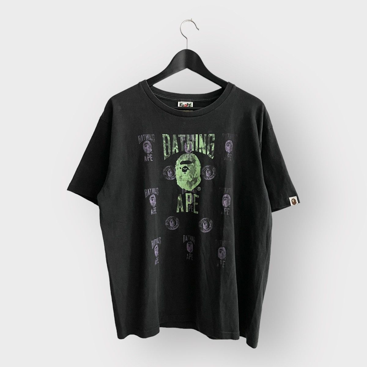 STEAL! Bape Green Stamp Ape Head Tee (L)