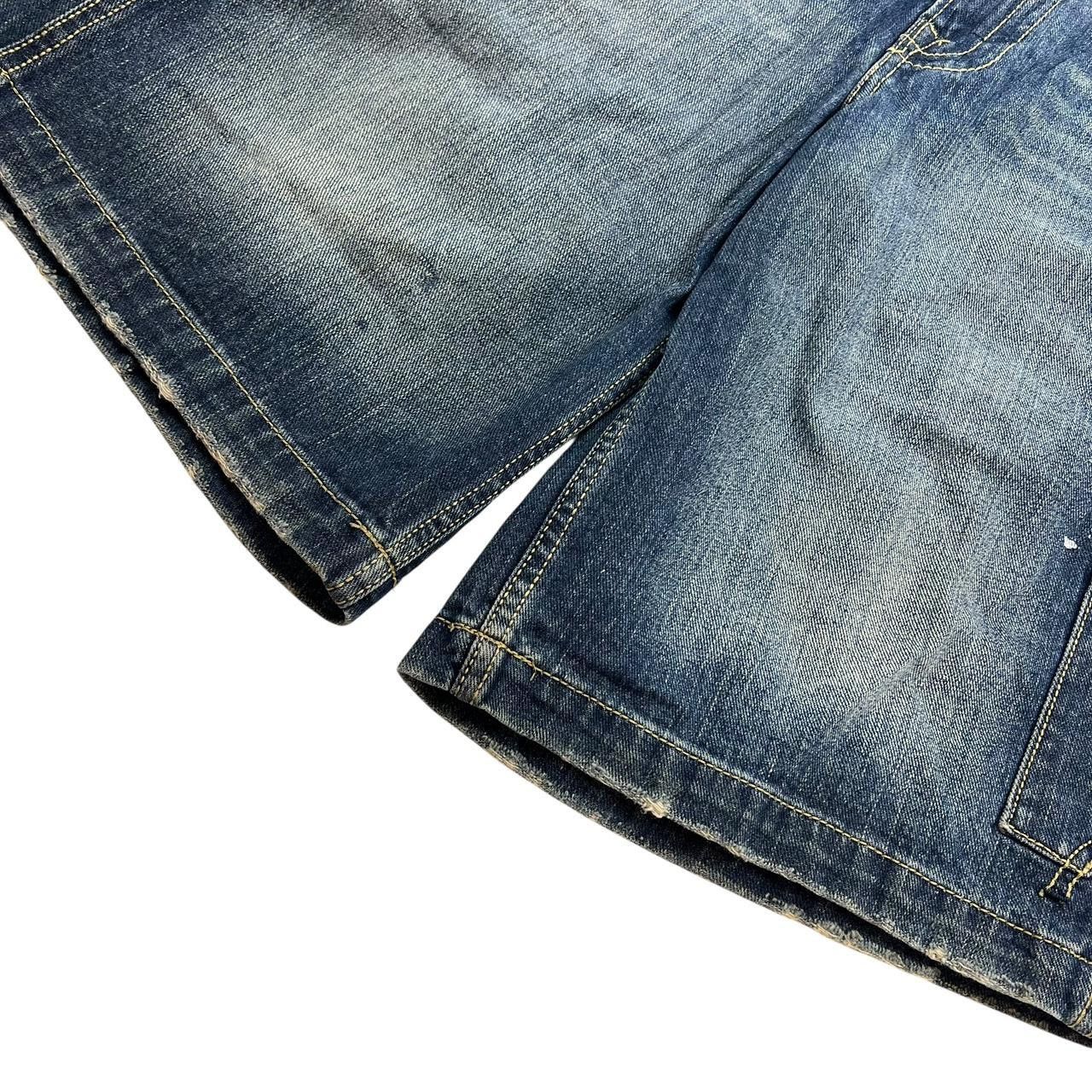 JNCO Vintage Jnco Baggy Denim Embroidered Shorts / Jorts Waist 31 Size US 31 - 8 Thumbnail