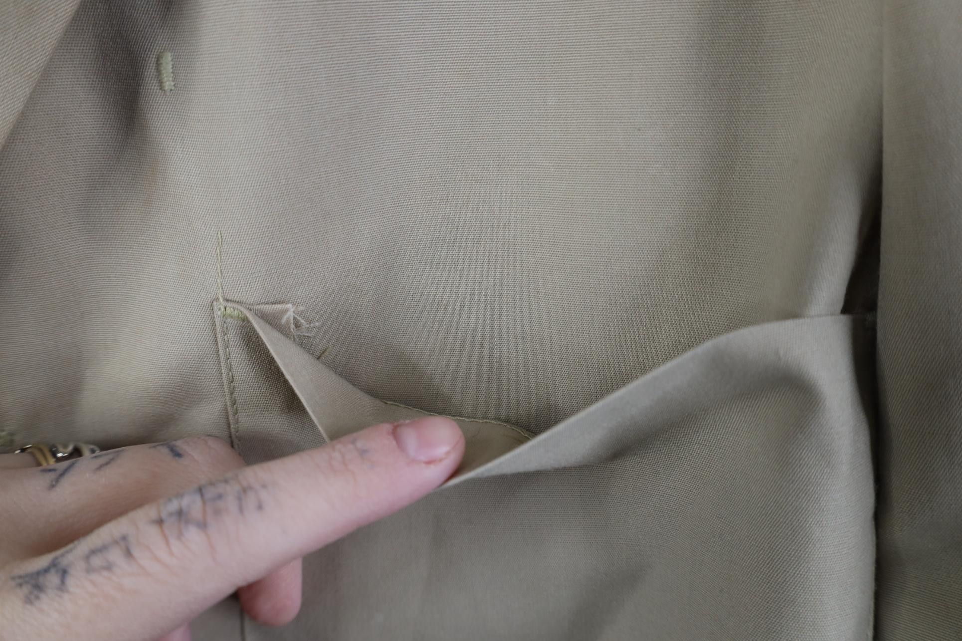 Vintage Vintage 60s 70s Button Work Suit Blazer Jacket Beige USA Size XS / US 0-2 / IT 36-38 - 4 Thumbnail