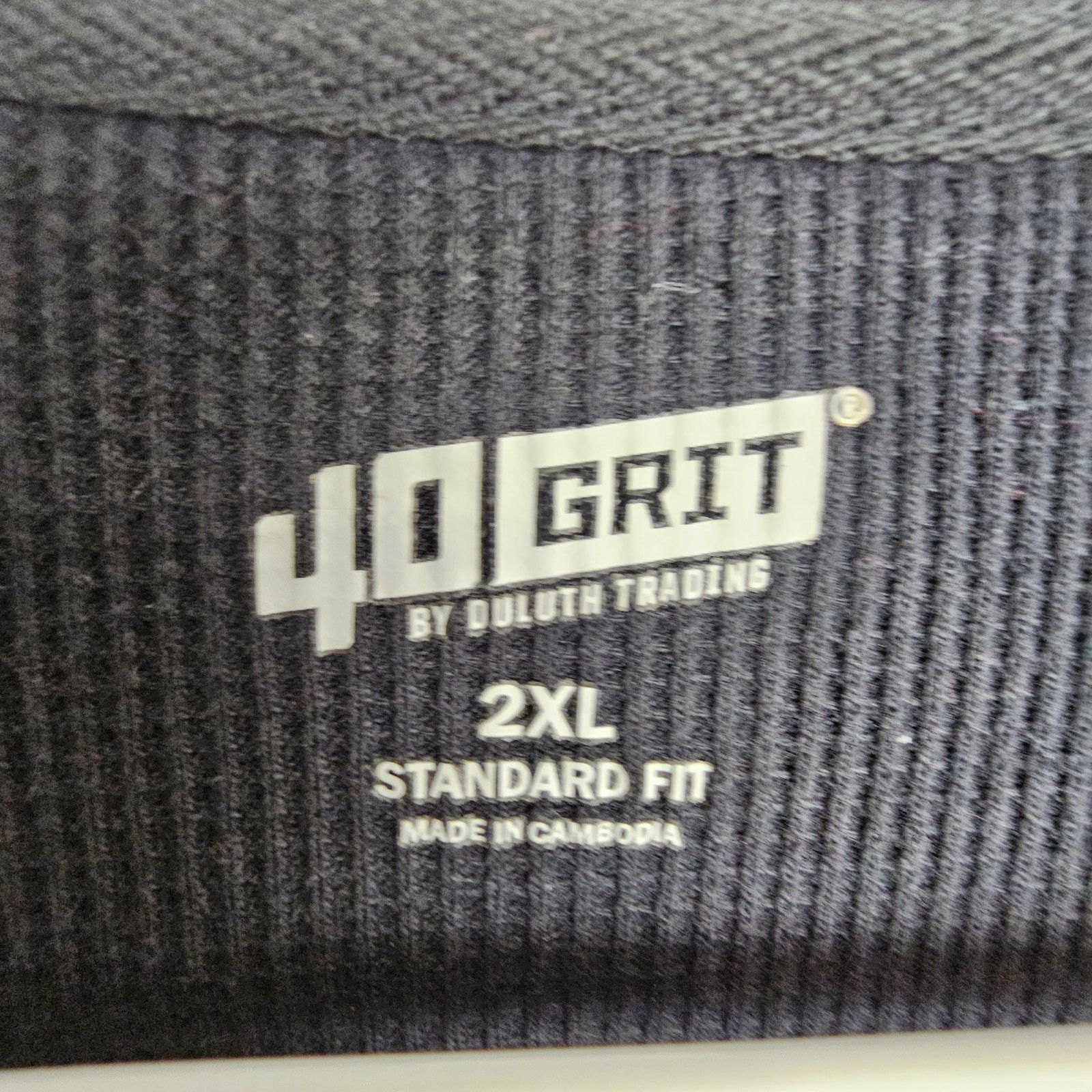 Duluth Trading Company 40 Grit by Duluth Trading Co Mens Black Thermal LS Henley Size US XXL / EU 58 / 5 - 7 Thumbnail